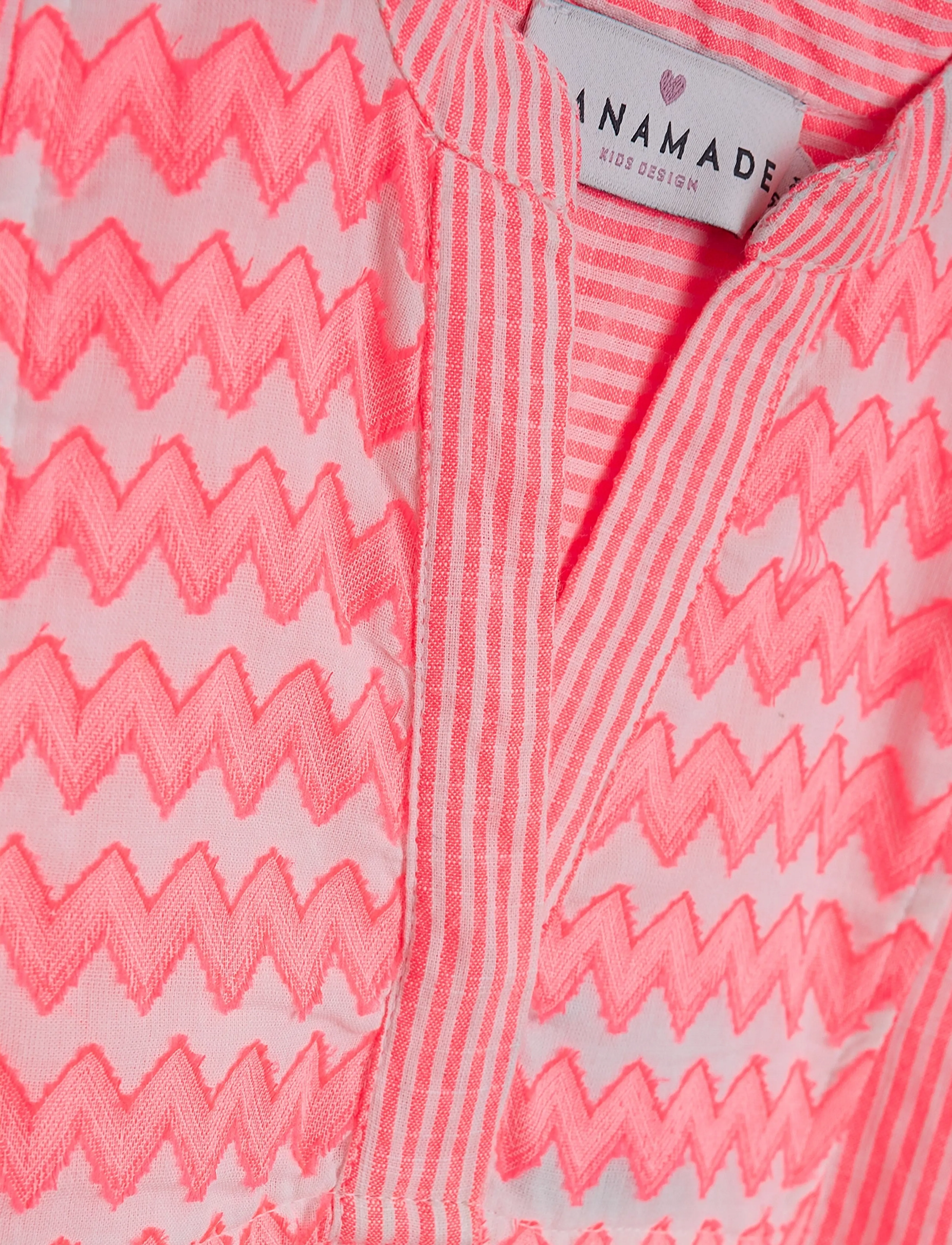 Danamade - DRUNA - short-sleeved casual dresses - neon coral - 3