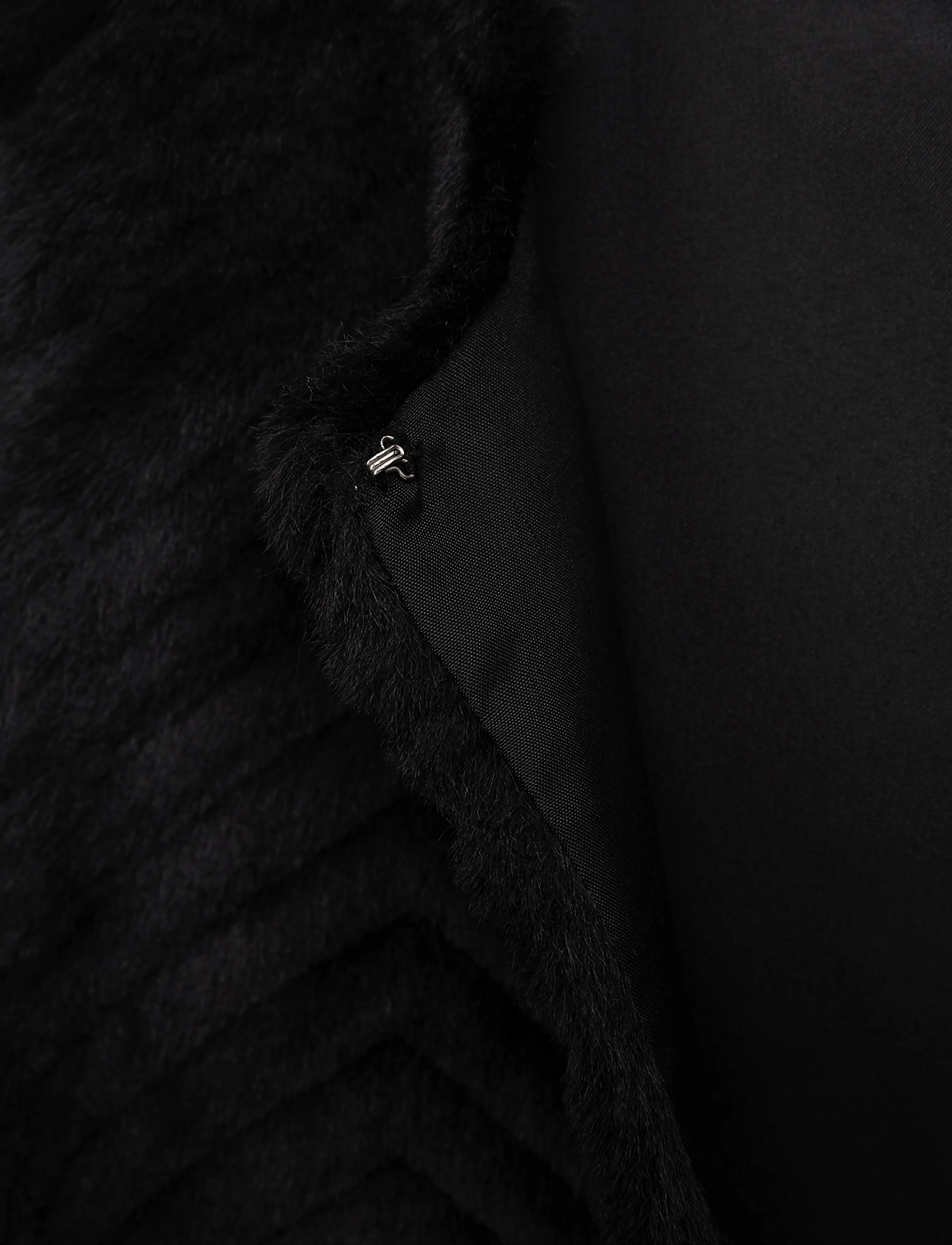 Danamade - Fell Weste DYLVIE - black - 2