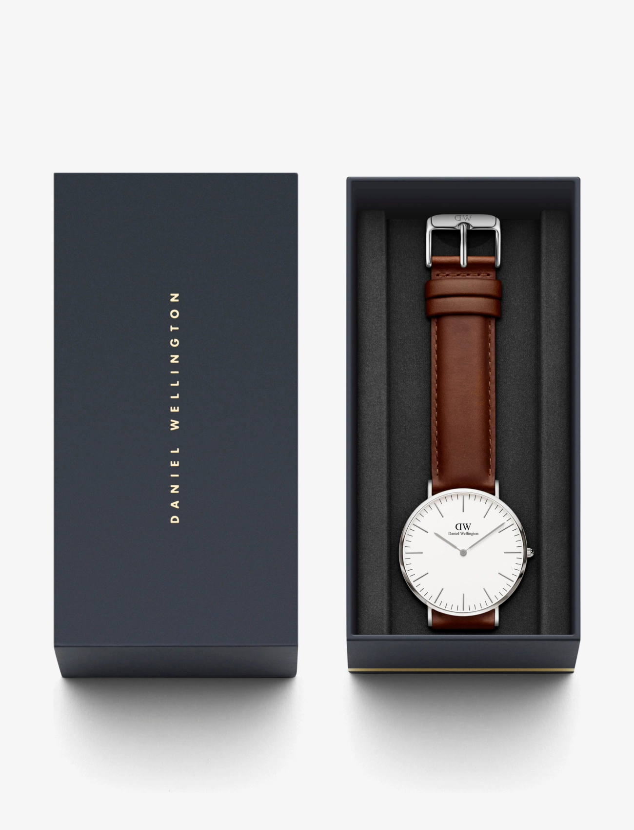 Daniel Wellington - Classic 40 St Mawes S White - rannekellot - silver - 2