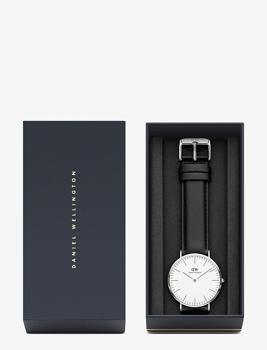 Daniel Wellington - Classic 36 Sheffield S White - analogie pulksteņi - silver - 2