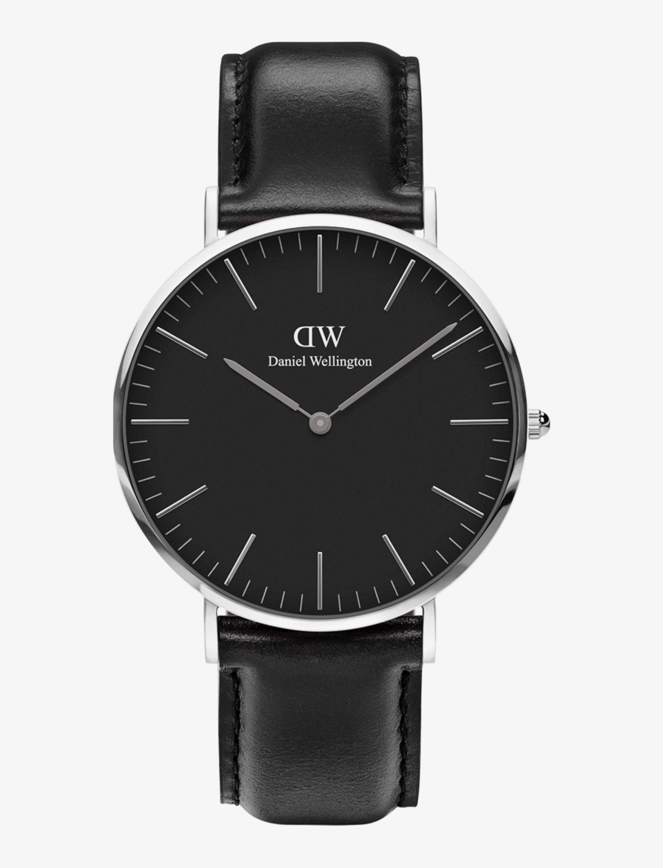 Daniel Wellington Classic 40 Sheffield S Black, 40 mm, Silver, Ure > Analoge Ure, Herre