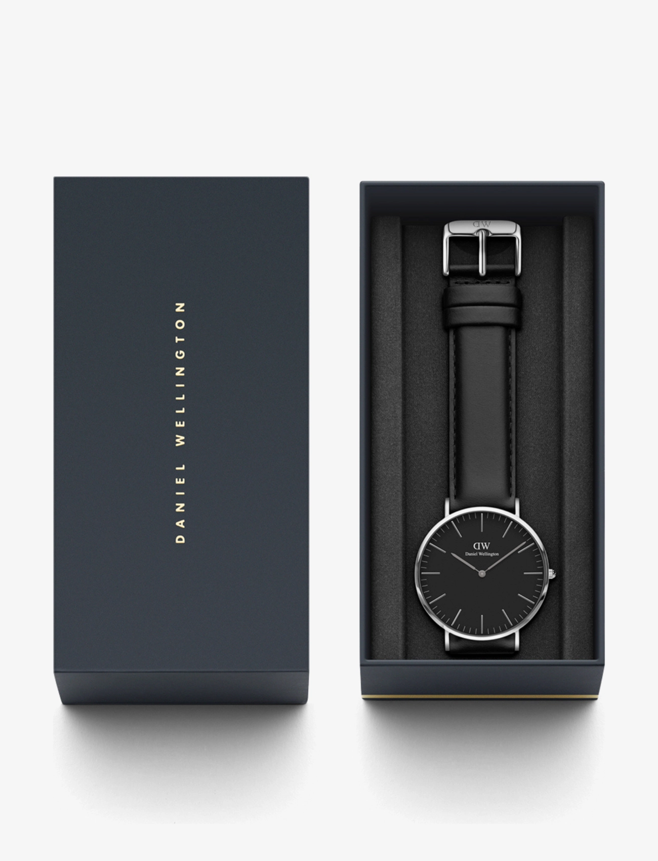 Daniel Wellington - Classic 40 Sheffield S Black - analoge klokker - silver - 2