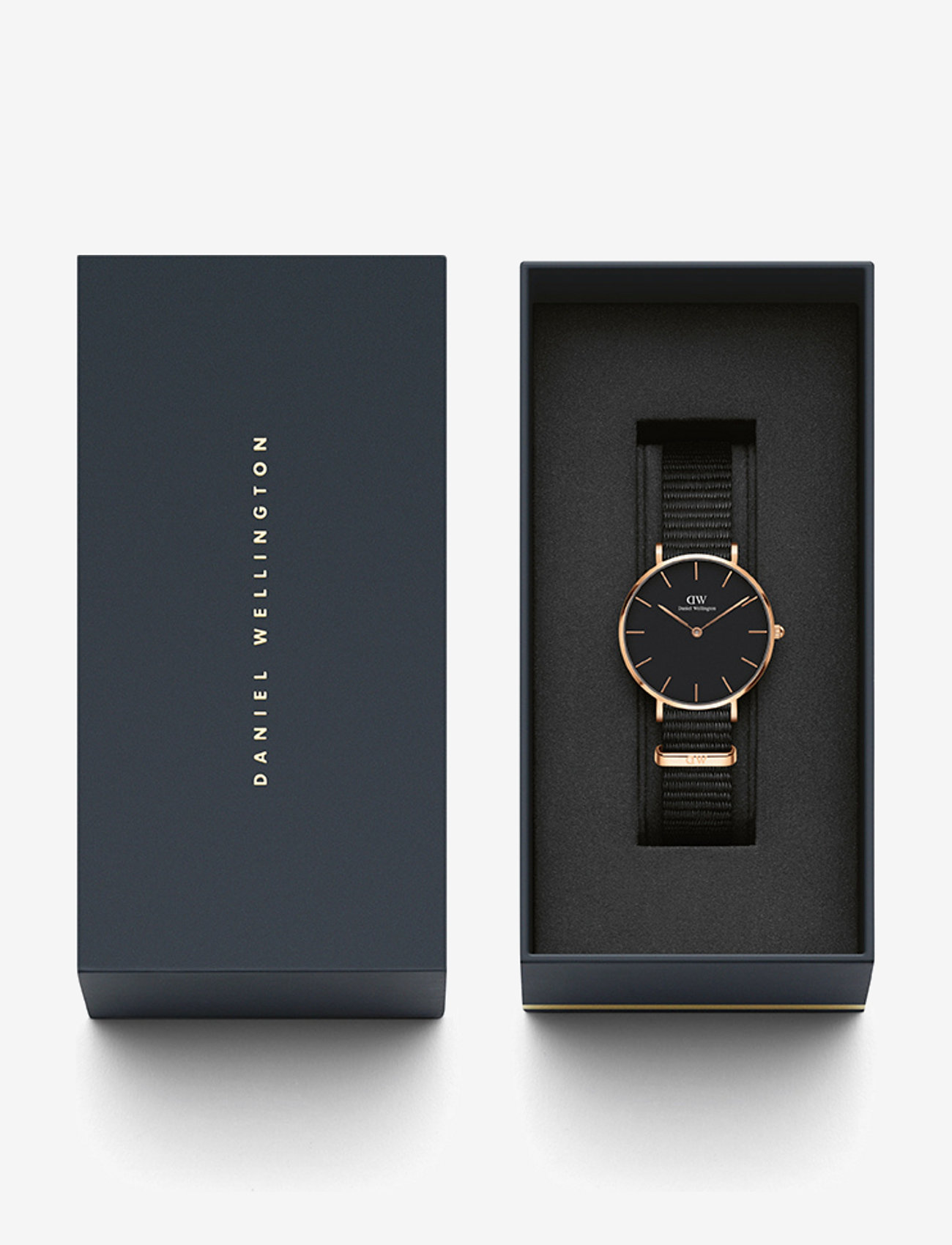 Daniel Wellington - Petite 32 Cornwall RG Black - analogiset kellot - rose gold - 2