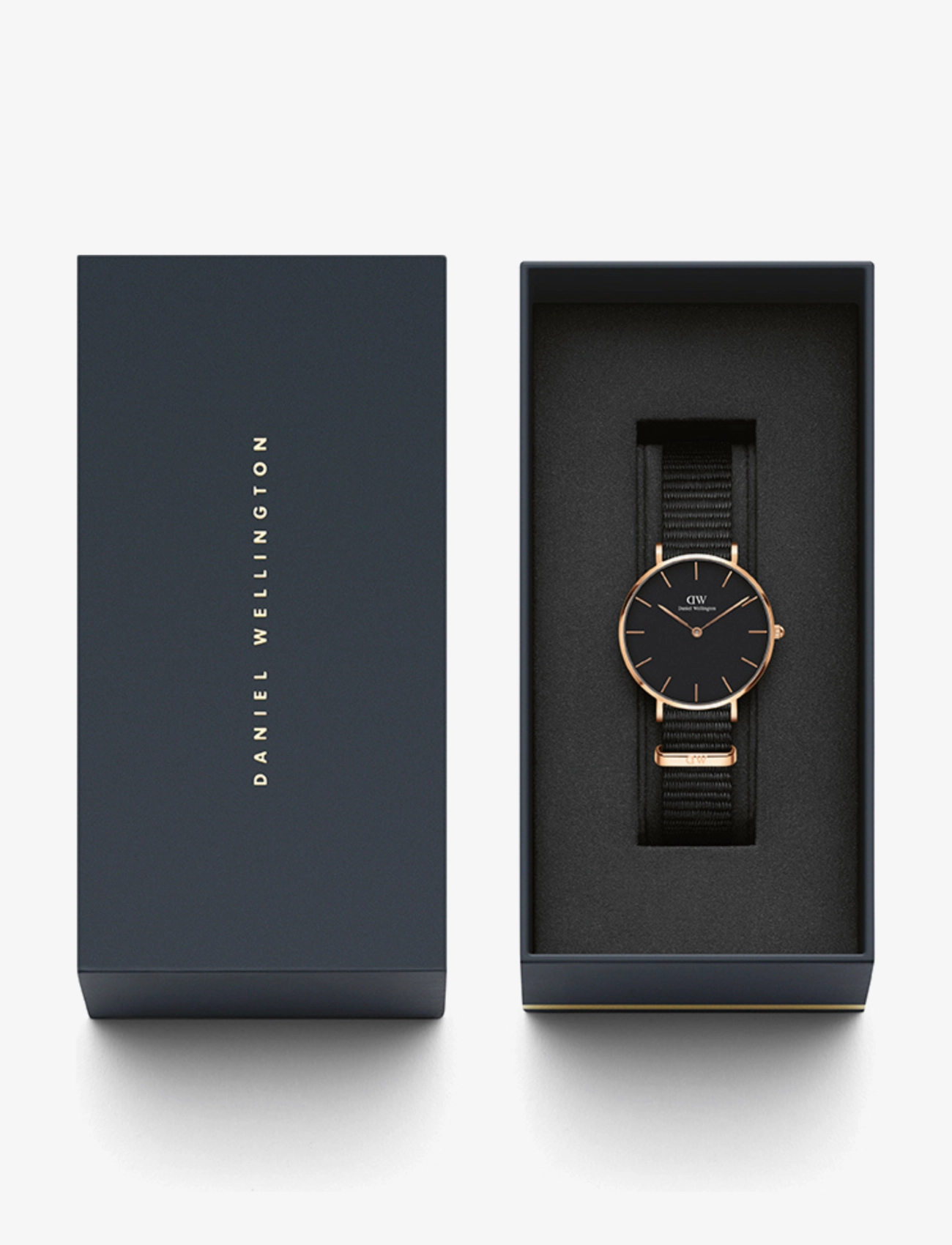 Daniel Wellington - Petite 32 Cornwall RG Black - ure - rose gold - 2