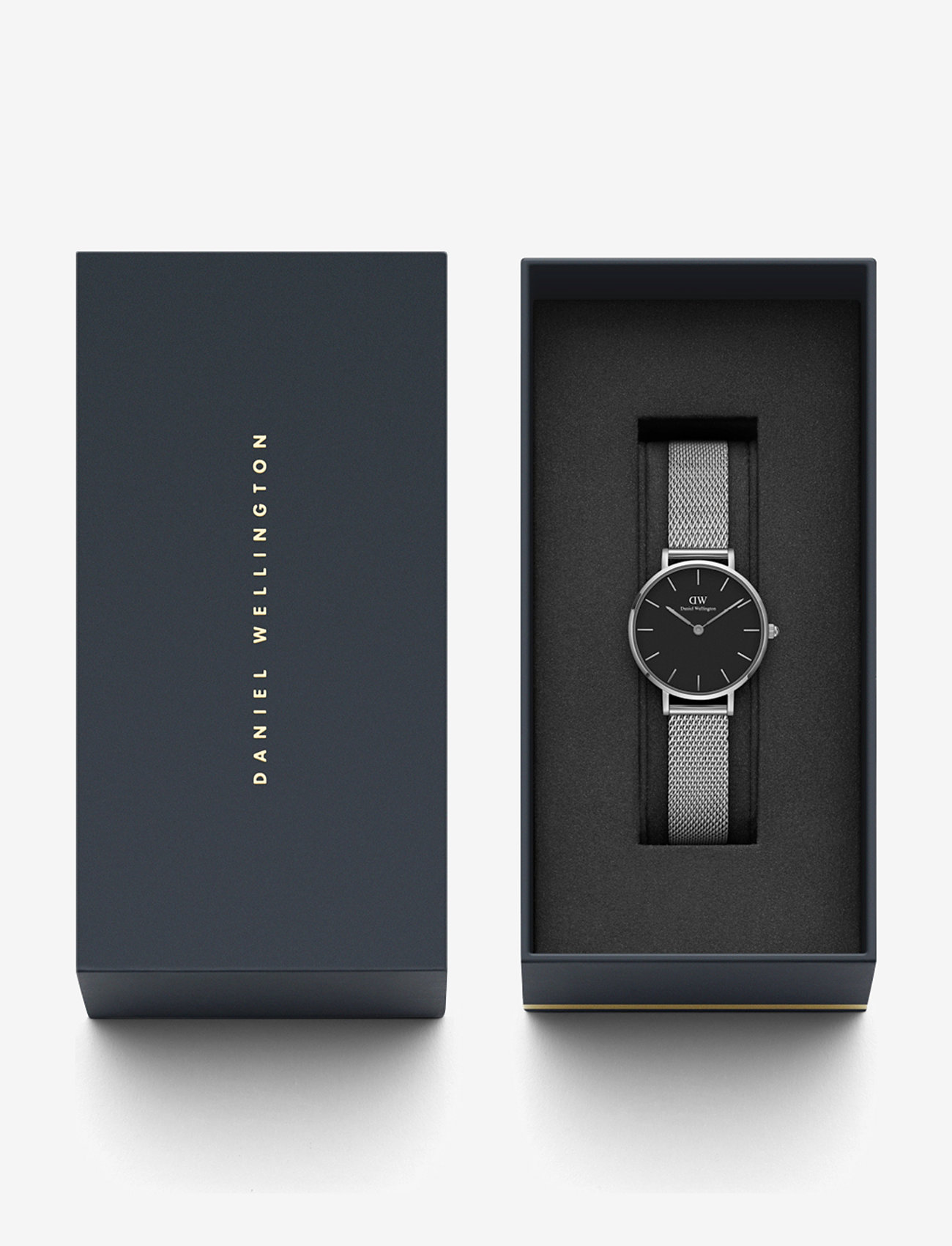 Daniel Wellington - Petite 28 Sterling S Black - analog watches - silver - 2