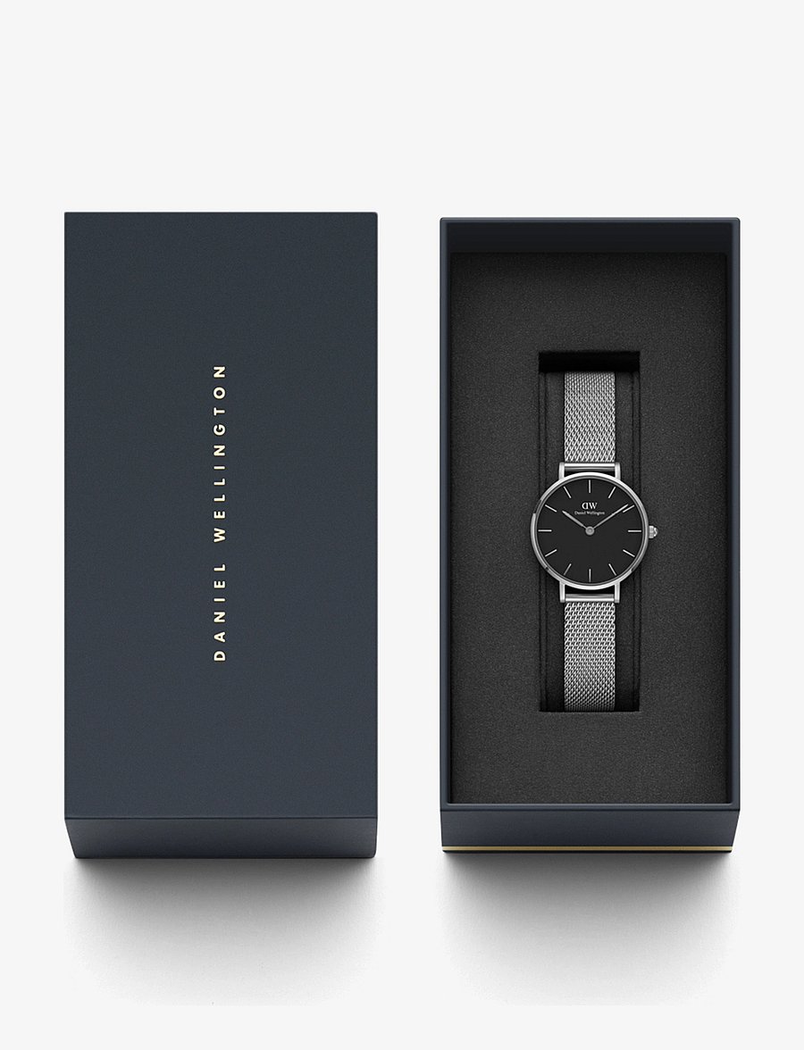 Daniel Wellington - Petite 28 Sterling S Black - analoge uhren - silver - 2