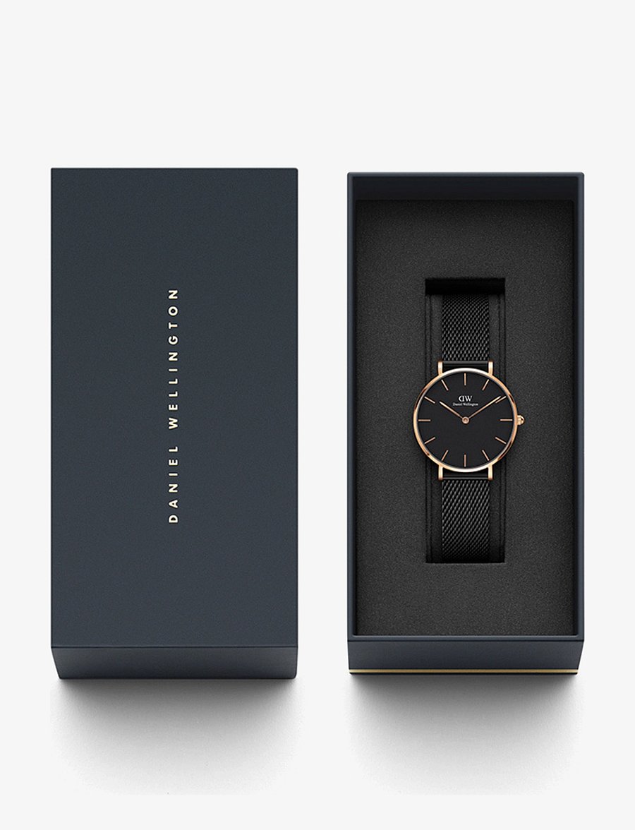 Daniel Wellington - Petite 28 Ashfield RG Black - analoogkellad - rose gold - 2