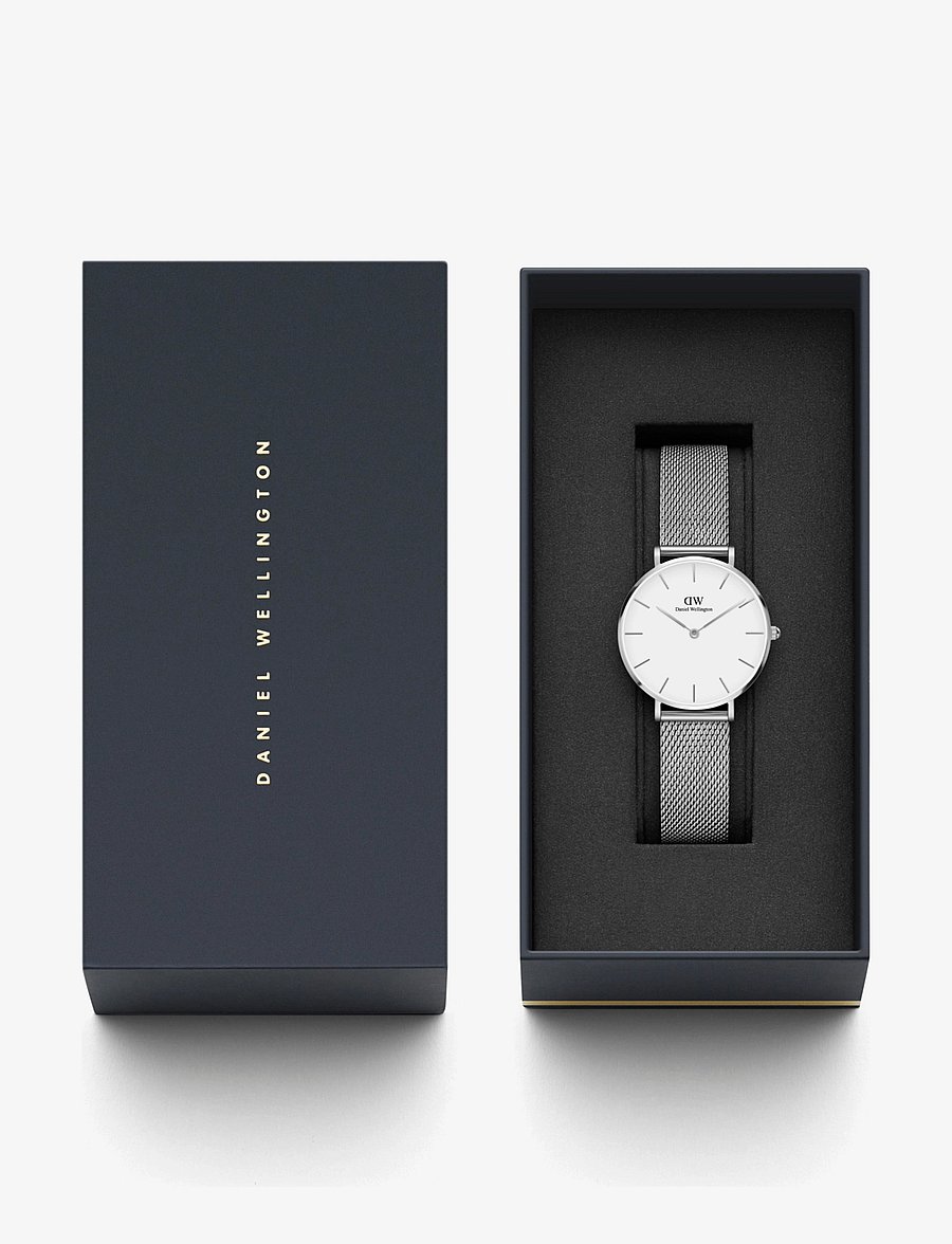 Daniel Wellington - Petite 36 Sterling S White - analoginiai laikrodžiai - silver - 2