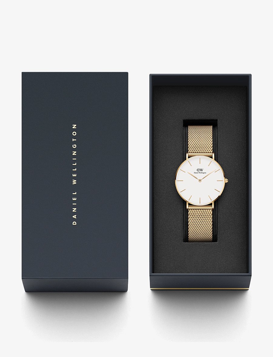 Daniel Wellington - Petite 28 Evergold G White - analoge horloges - gold - 2