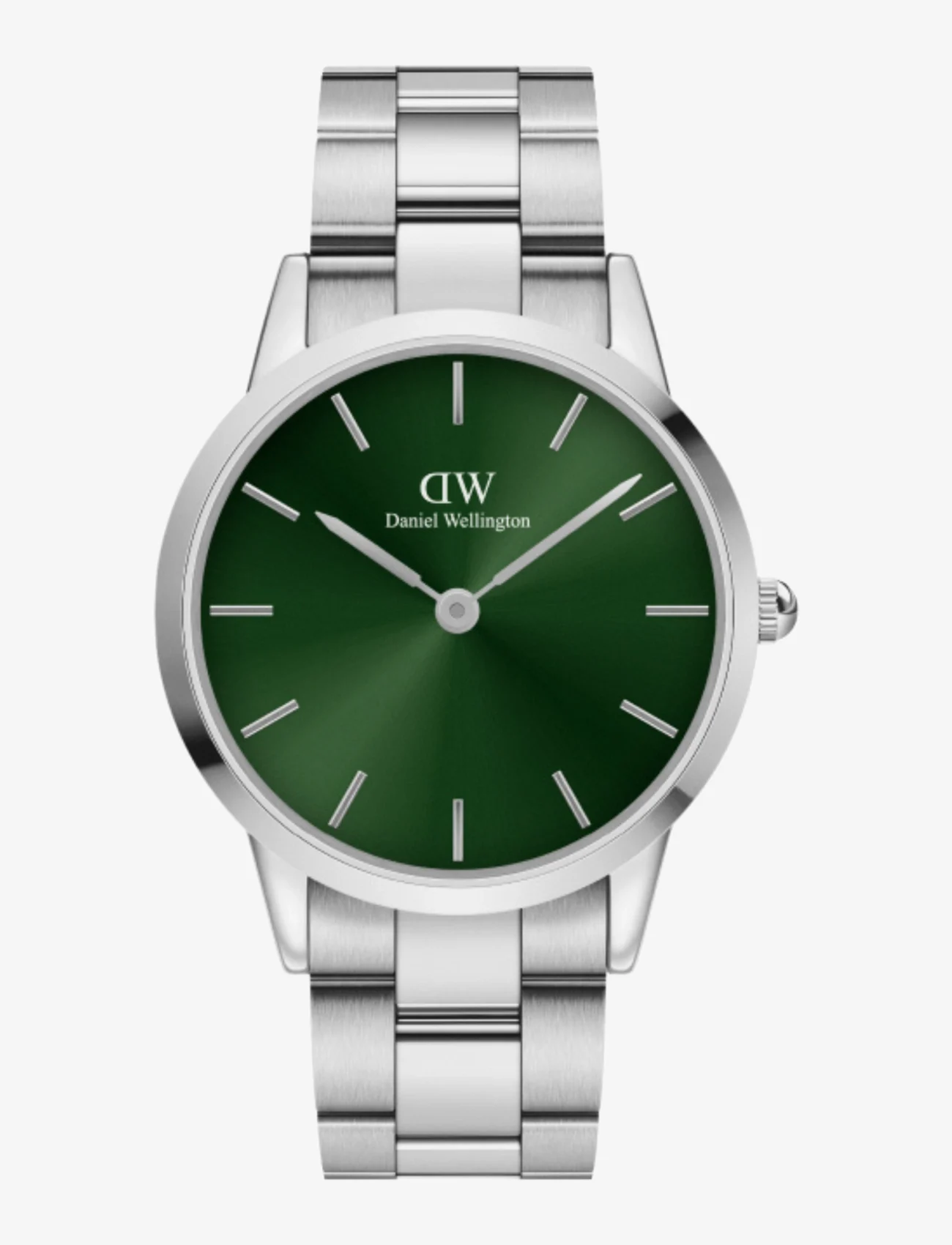 Daniel Wellington - Iconic Link Emerald 40 S Green - analog watches - silver/green - 0