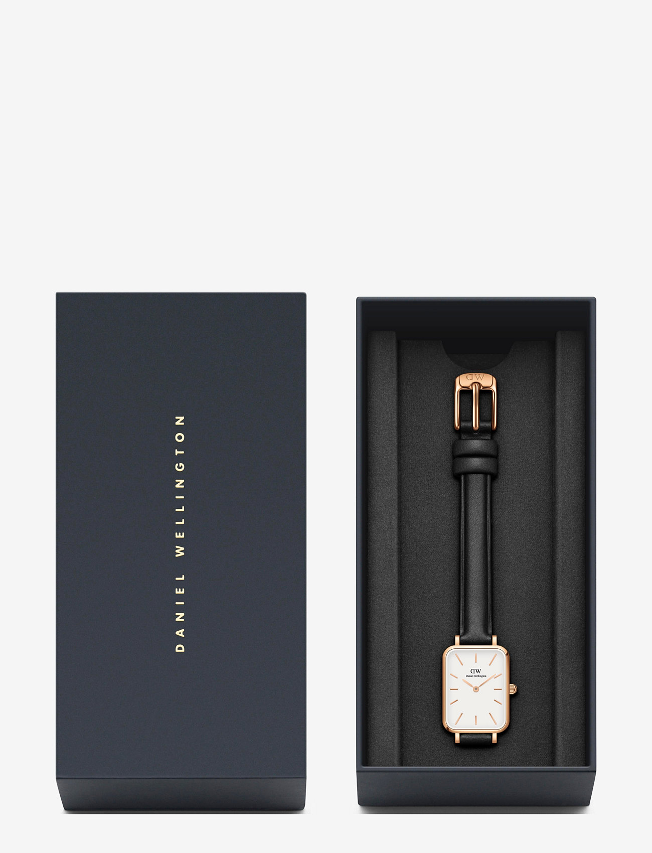 Daniel Wellington - Quadro 20X26 Pressed Sheffield RG White - analog watches - rose gold - 2