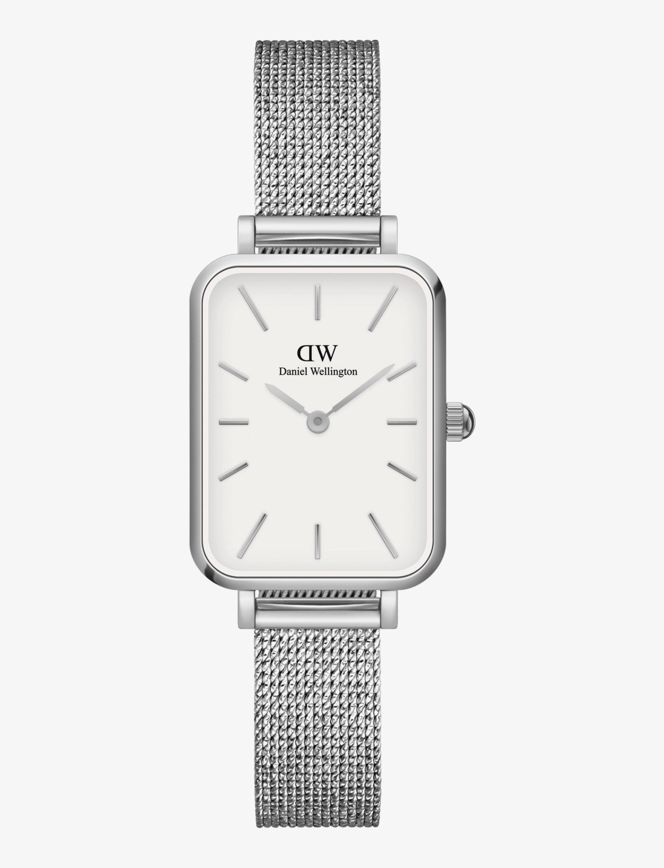 Daniel Wellington Quadro 20X26 Pressed Sterling S White, 20X26MM, Silver, Ure > Analoge Ure, Dame