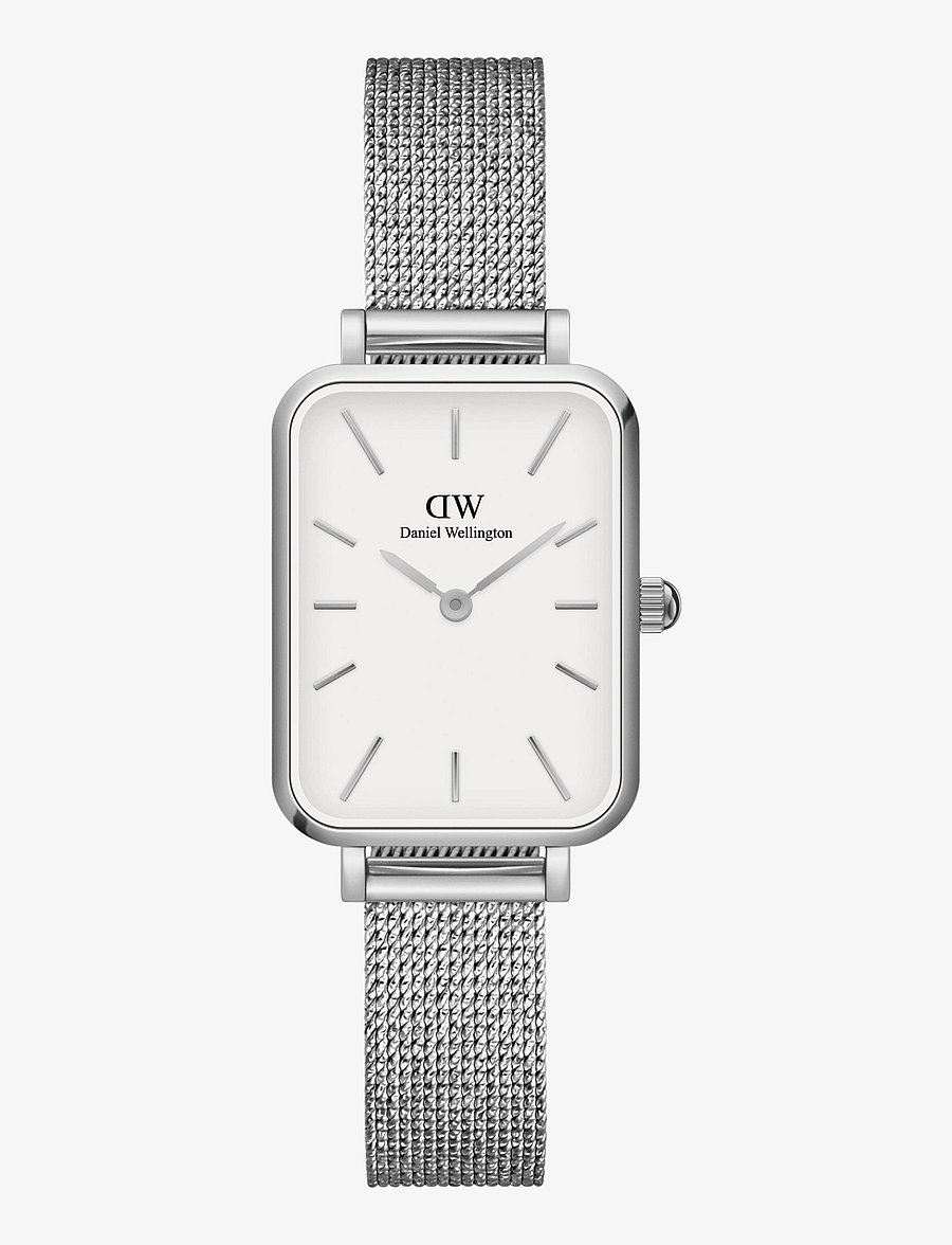 Daniel Wellington - Quadro 20X26 Pressed Sterling S White - analoge klokker - silver - 0