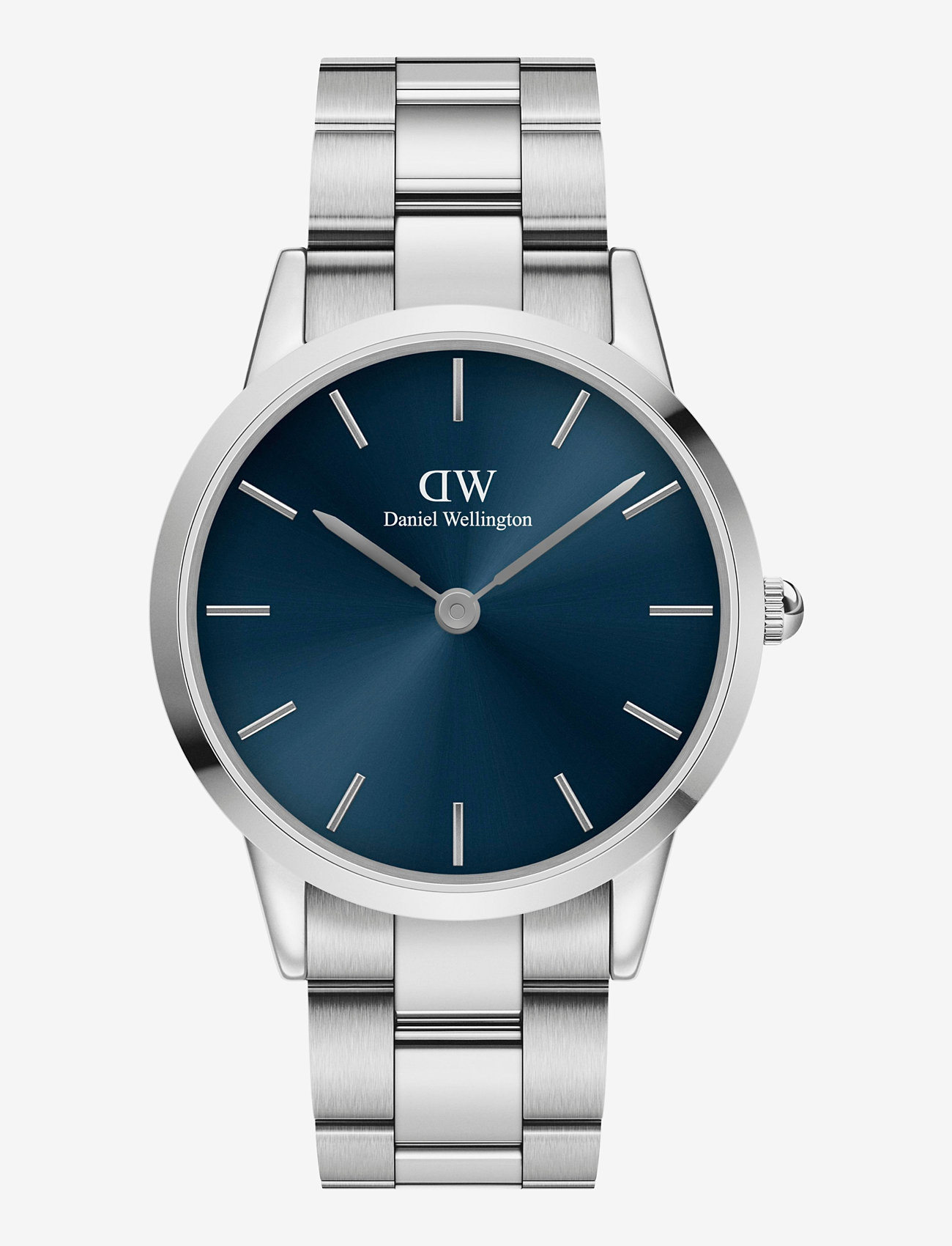 Daniel Wellington Iconic Link Arctic 40 S Blue, mm, Watches, Silber - Analog Männerswear