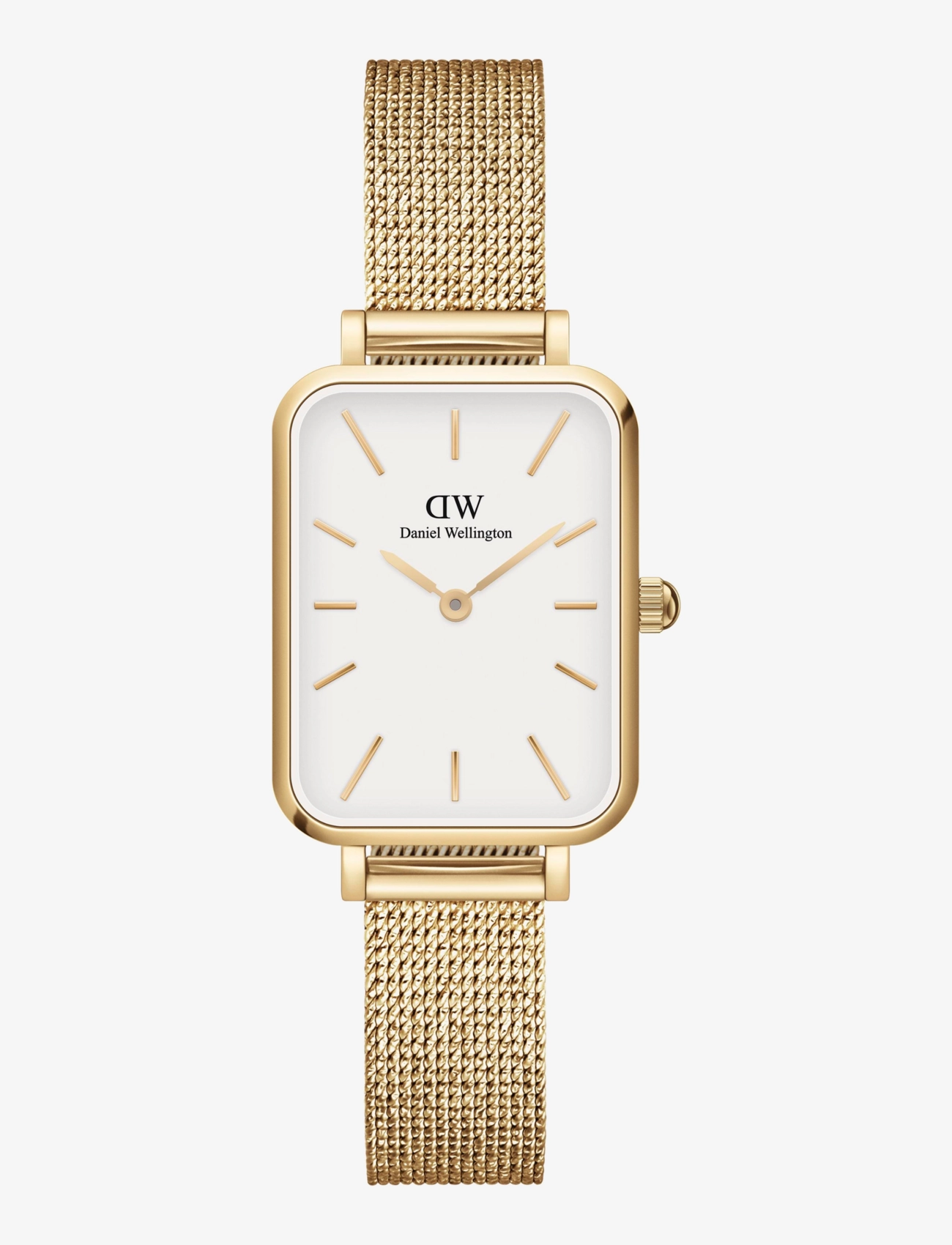 Daniel Wellington Quadro 20X26 Pressed Evergold G White, 20X26MM, Watches, Gold - Analog Frauen