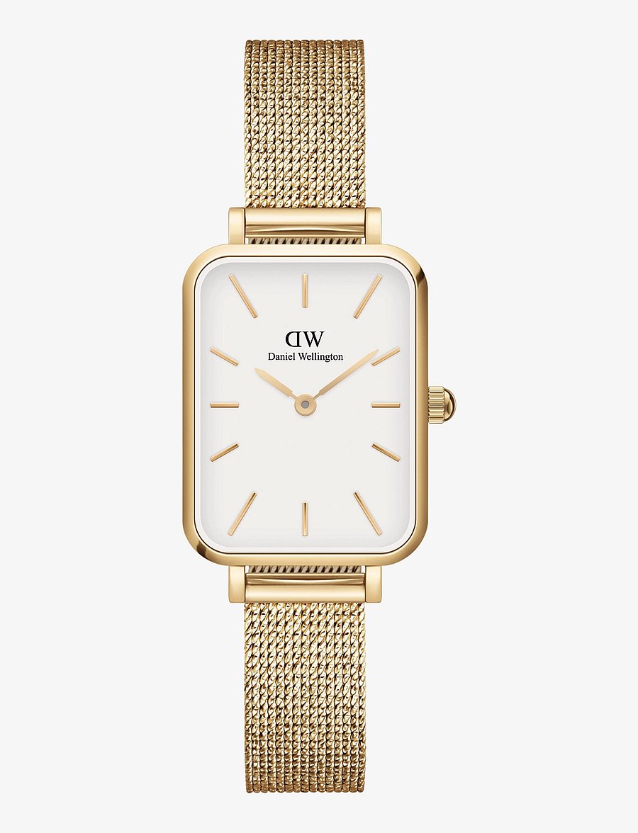 Daniel Wellington - Quadro 20X26 Pressed Evergold G White - analoogkellad - gold - 0