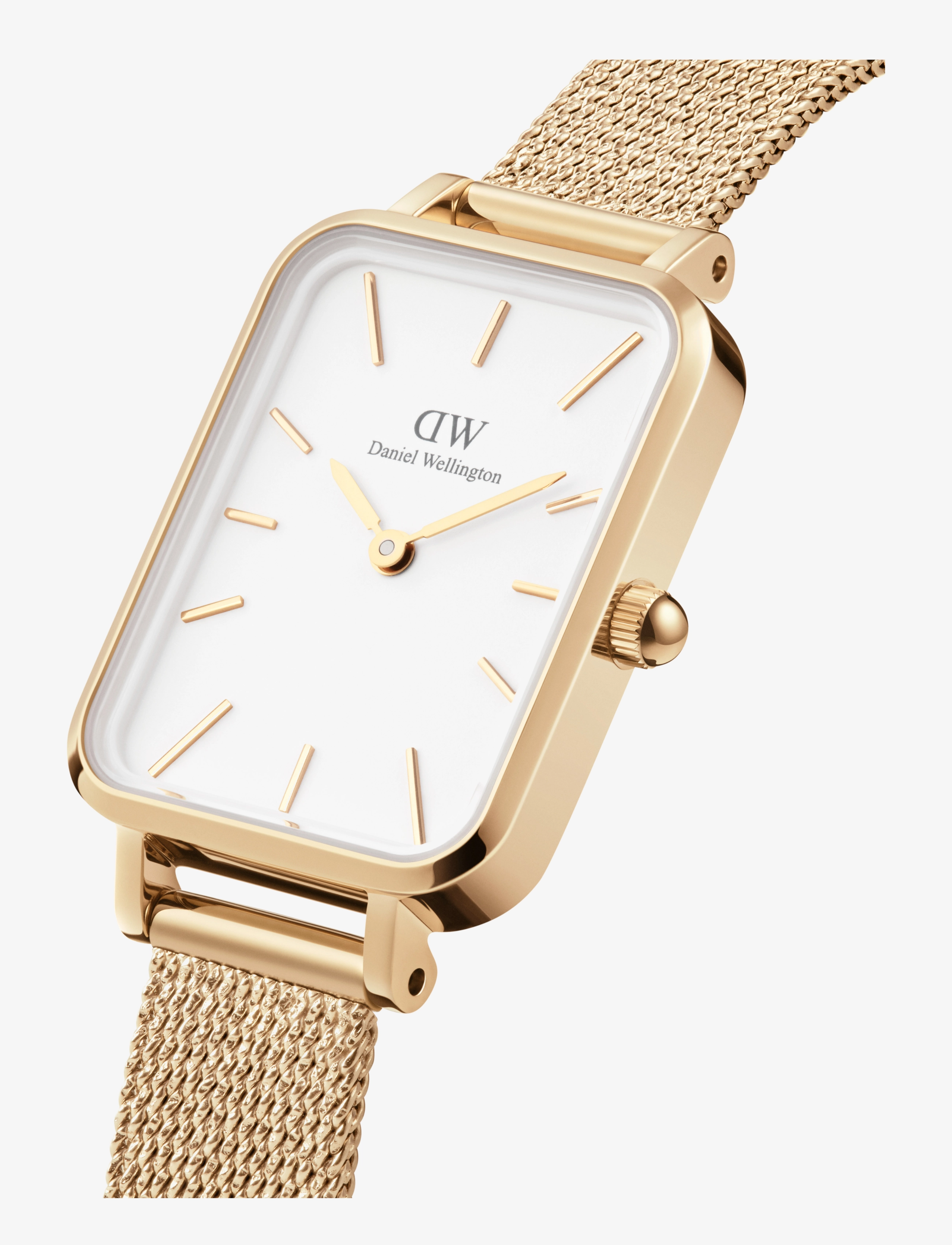 Daniel Wellington - Quadro 20X26 Pressed Evergold G White - analoginiai laikrodžiai - gold - 1