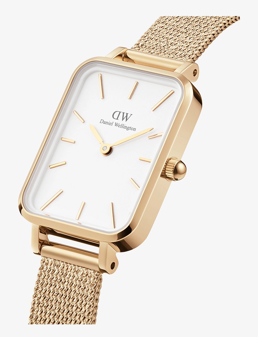 Daniel Wellington - Quadro 20X26 Pressed Evergold G White - analoogkellad - gold - 1