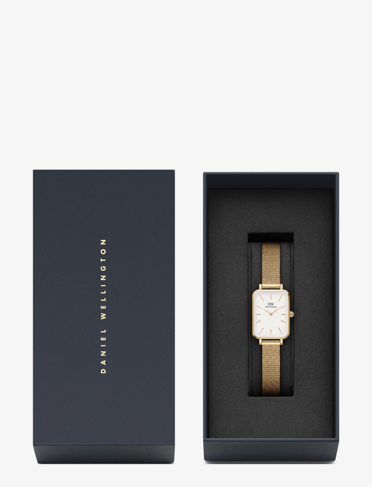 Daniel Wellington - Quadro 20X26 Pressed Evergold G White - analoginiai laikrodžiai - gold - 2