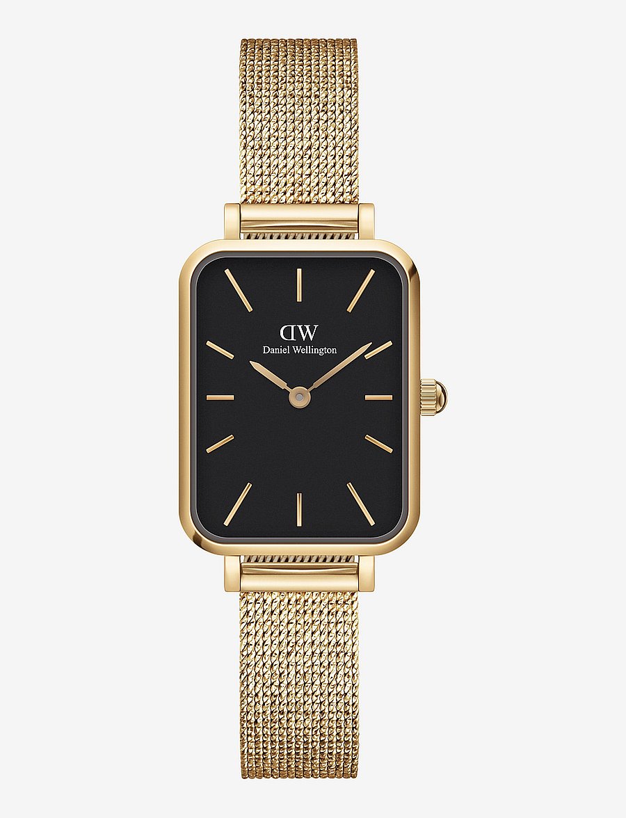 Daniel Wellington - Quadro 20X26 Pressed Evergold G Black - analoge uhren - gold - 0
