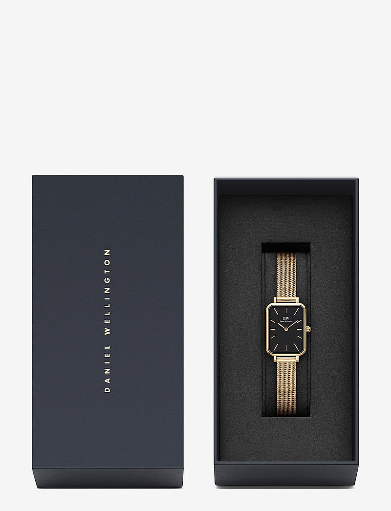 Daniel Wellington - Quadro 20X26 Pressed Evergold G Black - analoge uhren - gold - 2