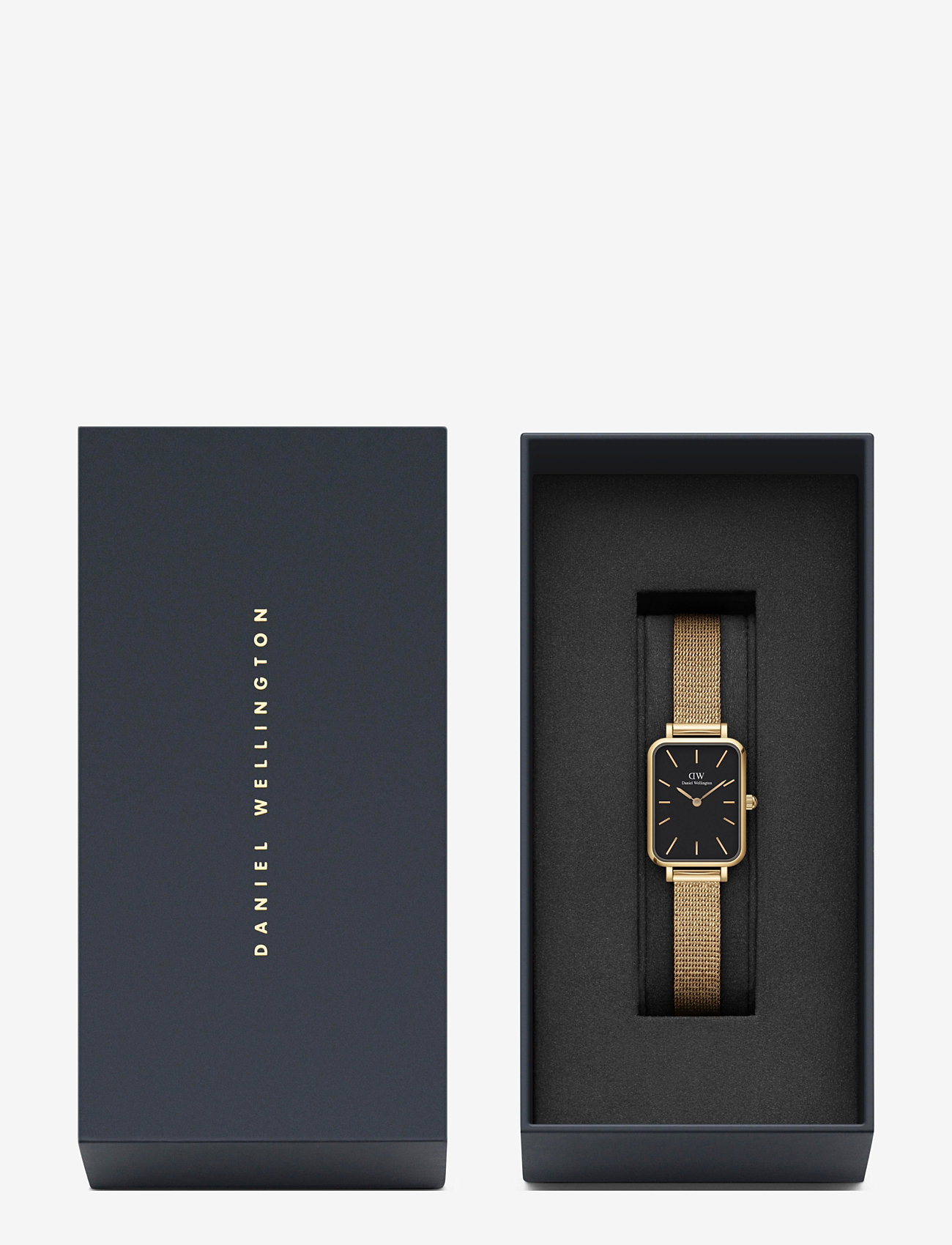 Daniel Wellington - Quadro 20X26 Pressed Evergold G Black - analoge uhren - gold - 2