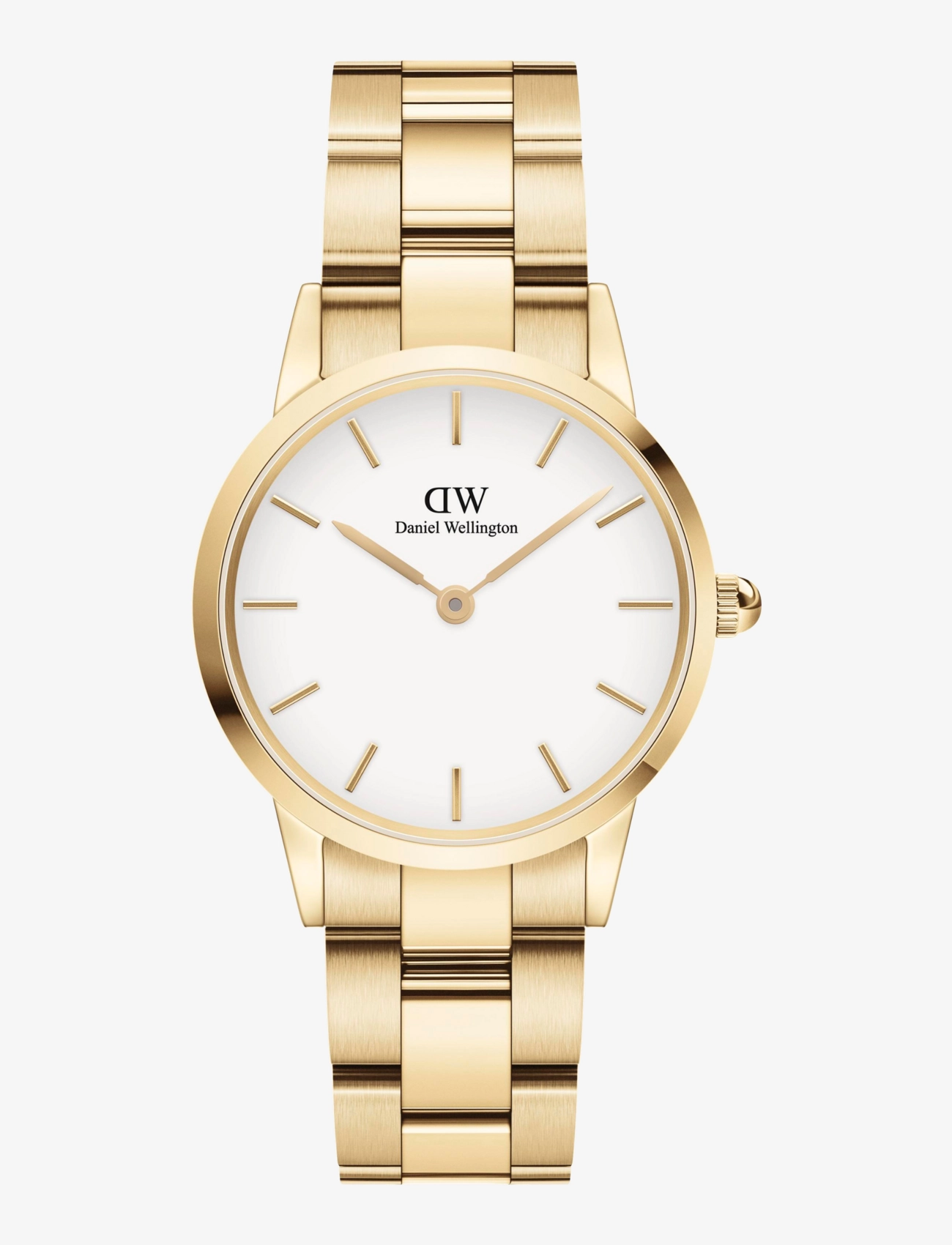 Daniel Wellington Iconic Link 28 G White, 28 mm, Gold, Ure > Analoge Ure, Dame