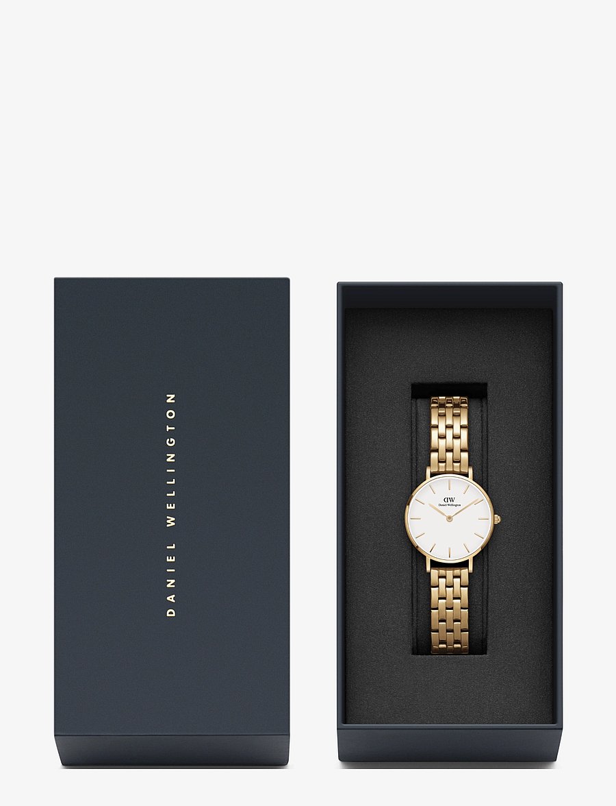 Daniel Wellington - Petite 28 5-Link G White - analoogkellad - gold - 2