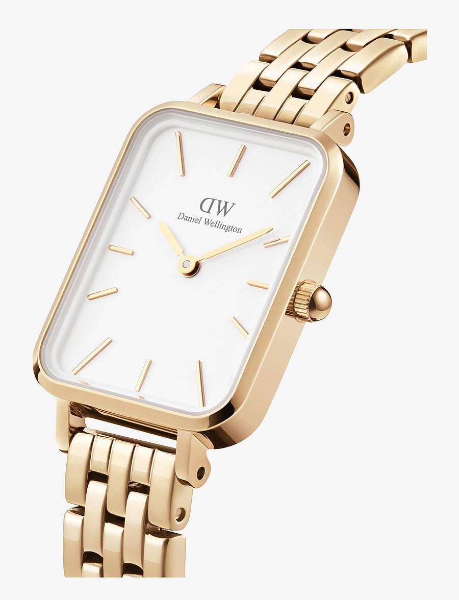 Daniel Wellington - Quadro 20x26 5-Link G White - analogiset kellot - gold - 1