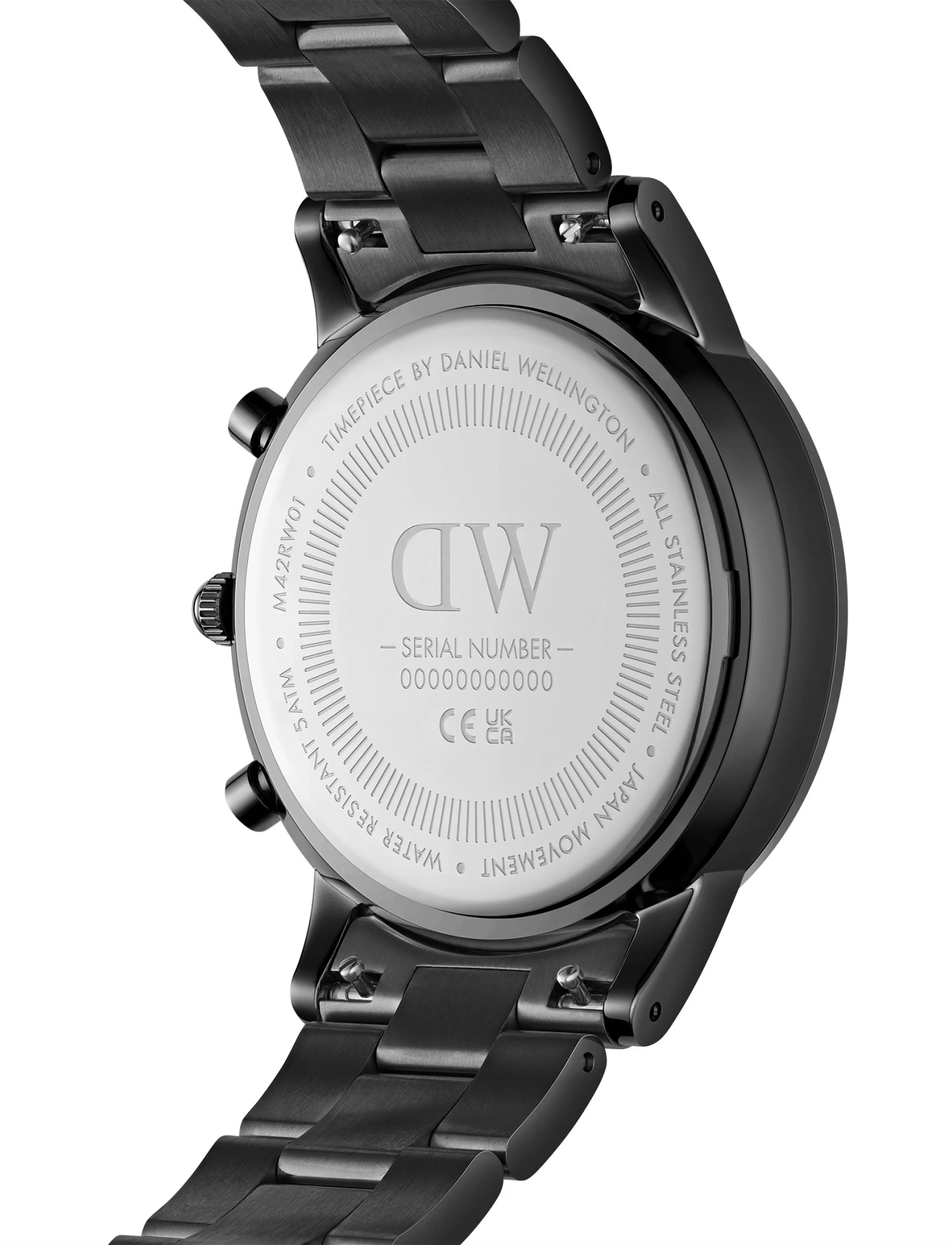 Daniel Wellington - Iconic Chronograph 42 Link B Onyx - analoge uhren - black - 4