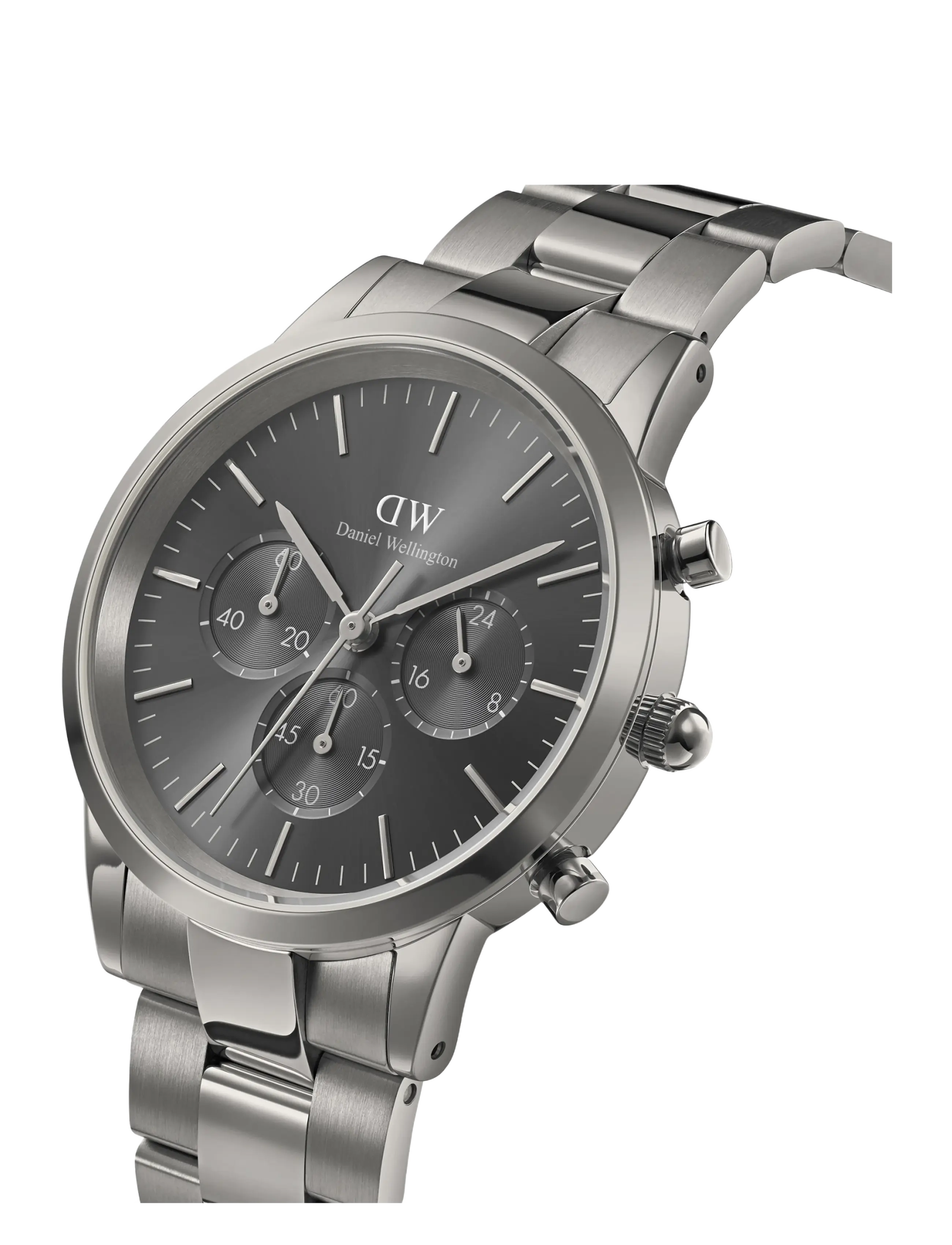 Daniel Wellington - Iconic Chronograph 42 Link Graphite - analoge ure - anthracite_grey - 1