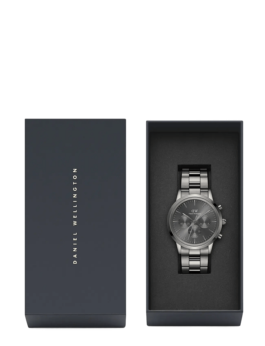 Daniel Wellington - Iconic Chronograph 42 Link Graphite - analoge ure - anthracite_grey - 2