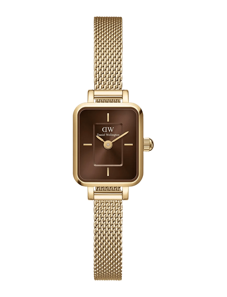 Daniel Wellington - Quadro Mini 15.4x18.2 Evergold G Amber - analoge ure - gold - 0