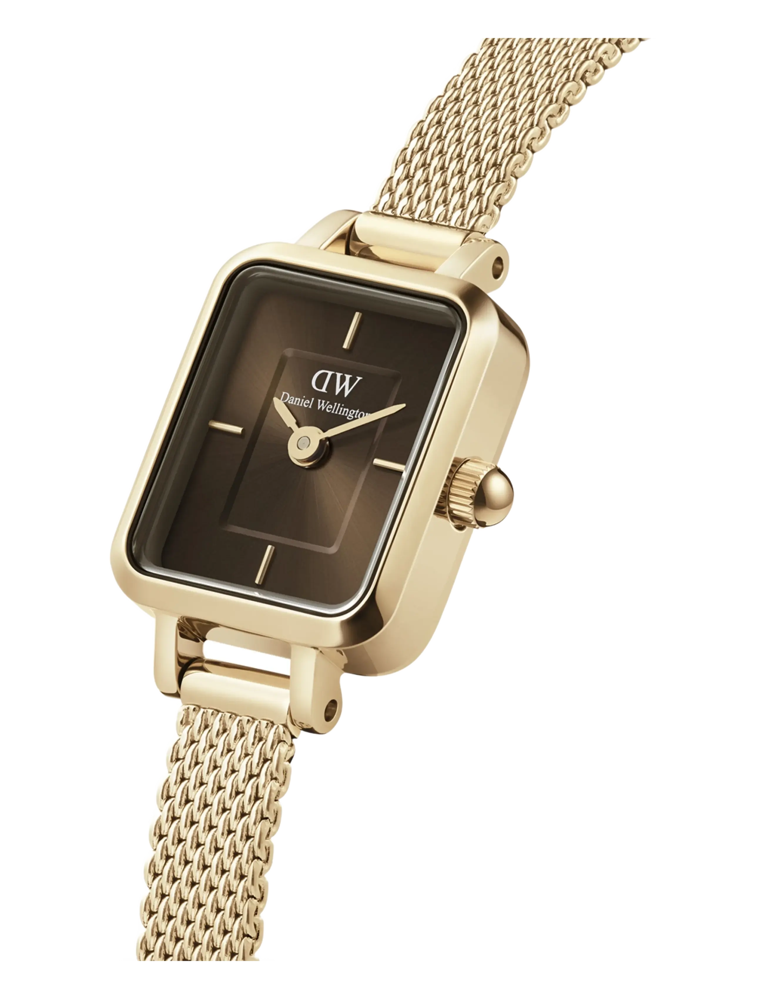Daniel Wellington - Quadro Mini 15.4x18.2 Evergold G Amber - analoge ure - gold - 1