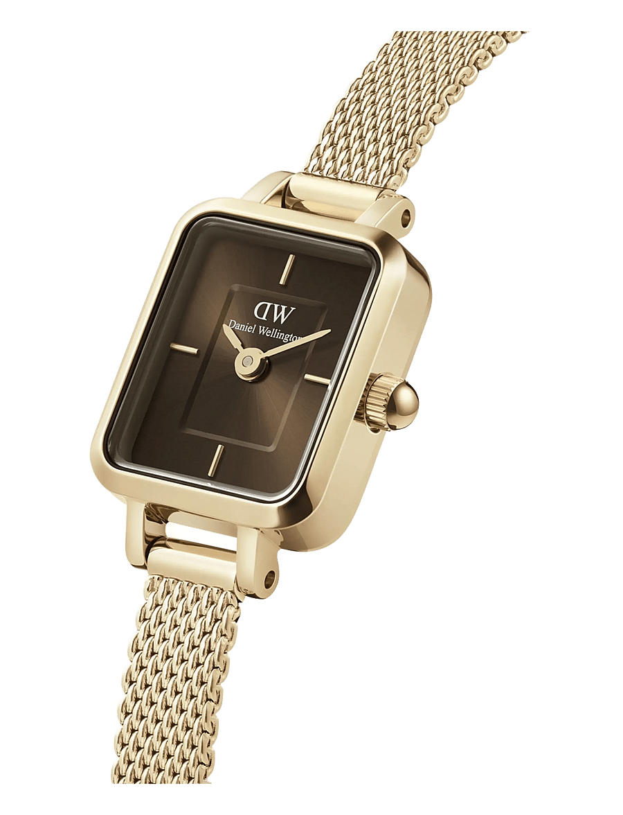Daniel Wellington - Quadro Mini 15.4x18.2 Evergold G Amber - analoge ure - gold - 1