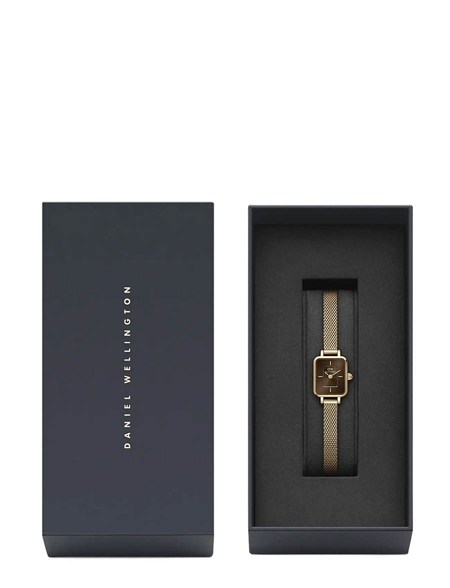 Daniel Wellington - Quadro Mini 15.4x18.2 Evergold G Amber - analoge ure - gold - 2