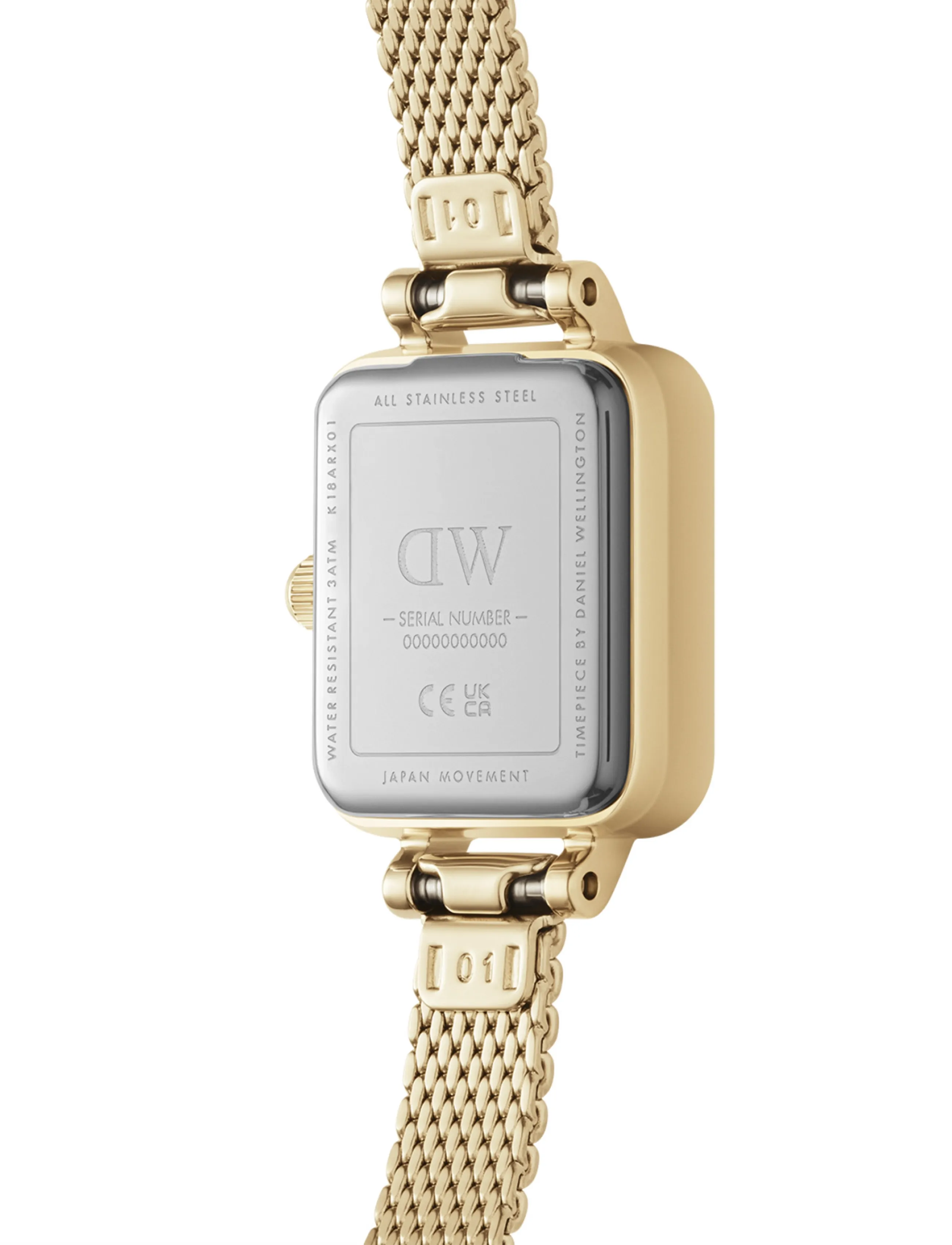 Daniel Wellington - Quadro Mini 15.4x18.2 Evergold G Amber - analoge ure - gold - 4