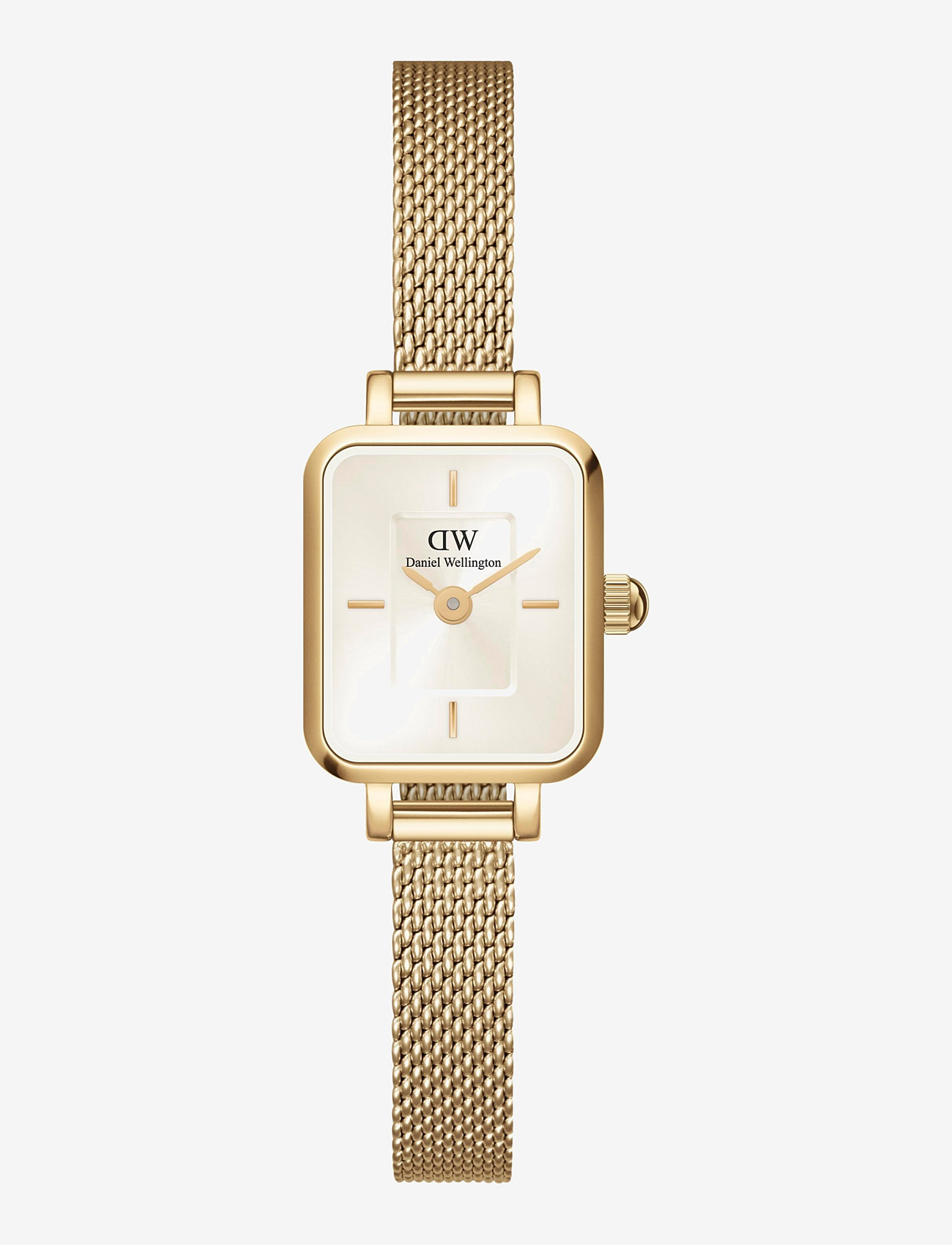 Daniel Wellington Quadro Mini 15.4X18.2 Evergold G Champagne, 15.4X18.2MM, Watches, Gold - Analog Frauen