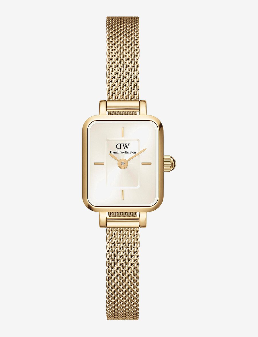 Daniel Wellington - Quadro Mini 15.4x18.2 Evergold G Champagne - analoge ure - gold - 0