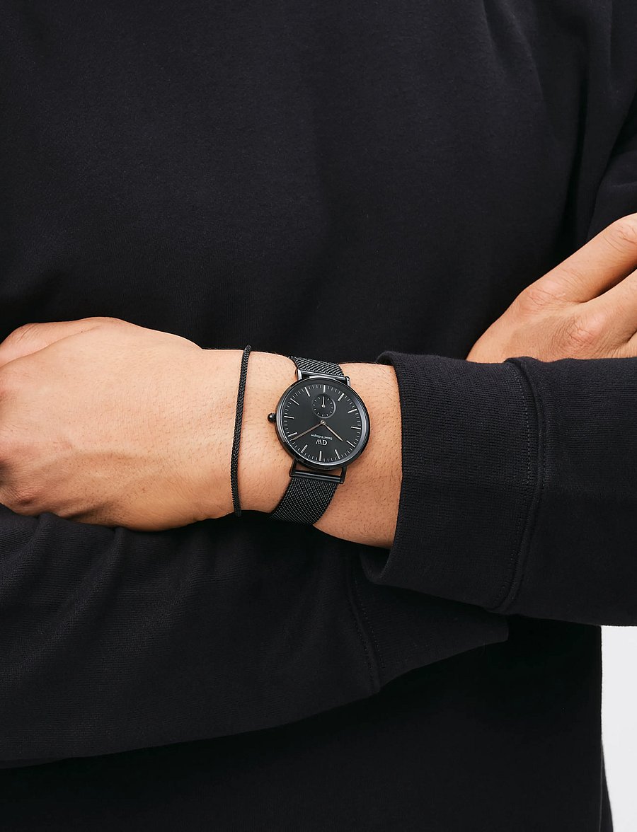 Daniel Wellington - Classic Multi-Eye 40 Ashfield B Onyx - analoga klockor - black - 0