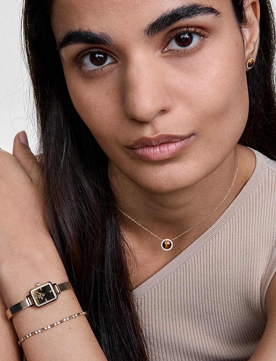 Daniel Wellington - Quadro Mini 15.4x18.2 Reflection G - analoge ure - gold - 0