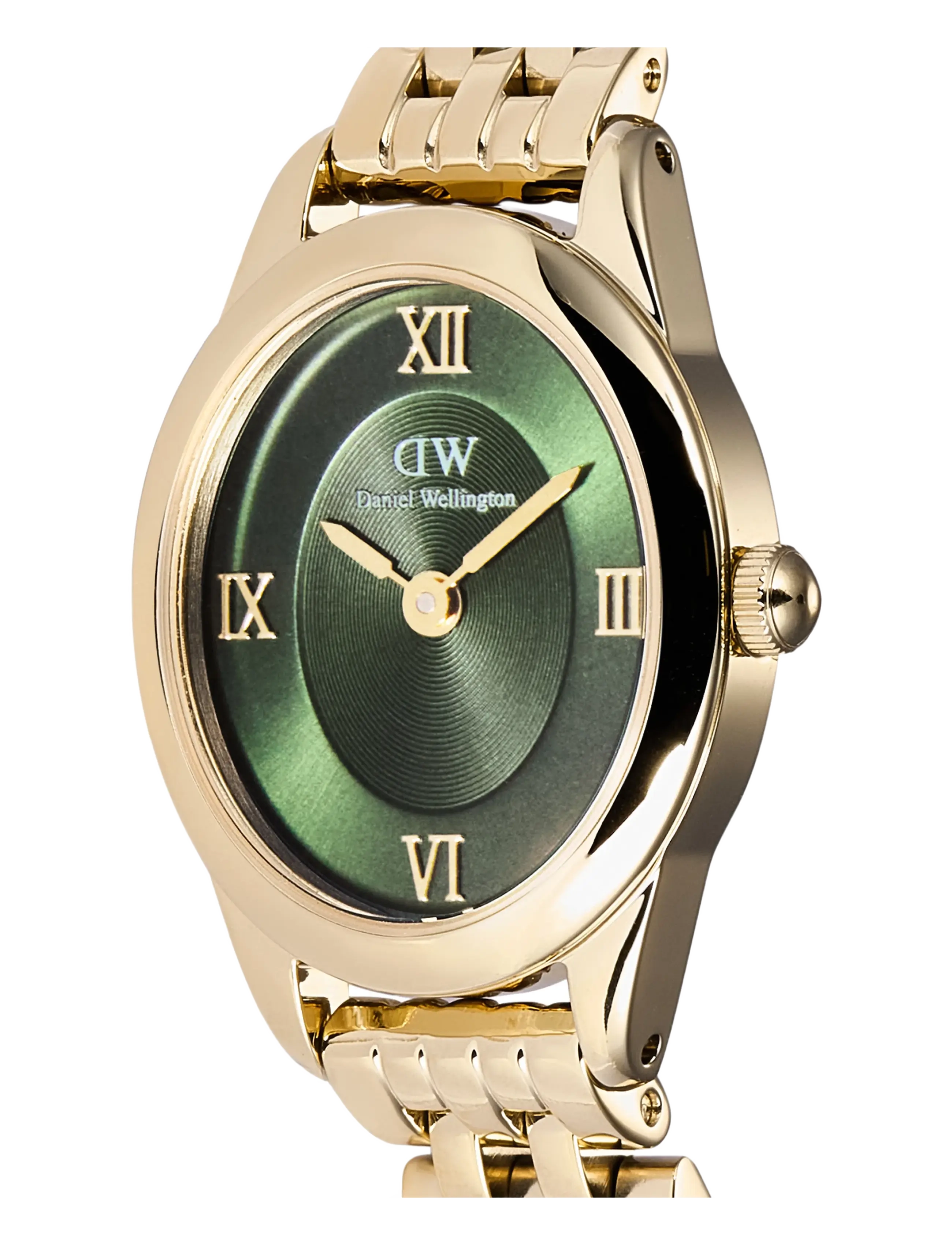 Daniel Wellington - Ophelia Mini 22x25.5 Beans Link Emerald G - analoge ure - gold - 2
