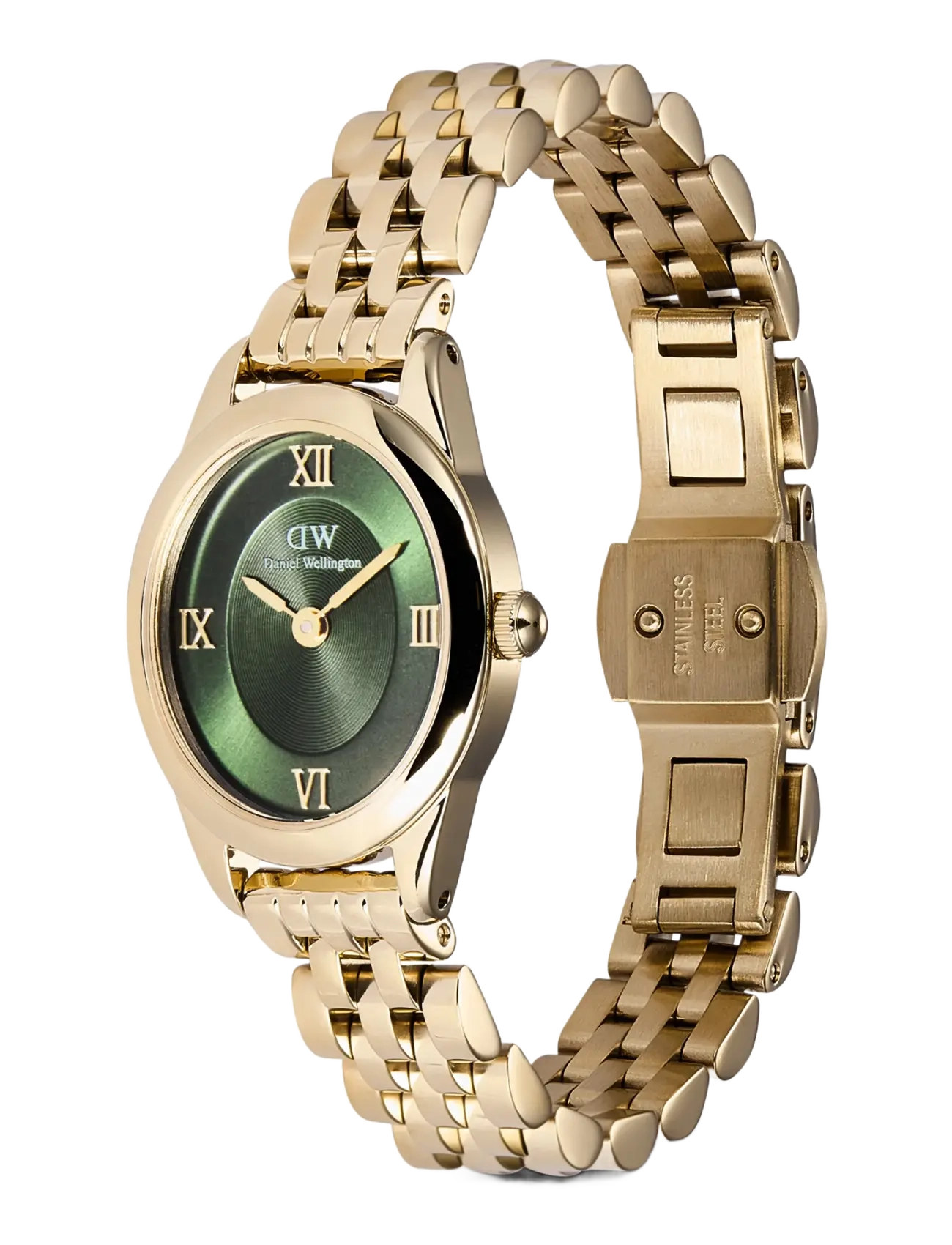 Daniel Wellington - Ophelia Mini 22x25.5 Beans Link Emerald G - analoge ure - gold - 4