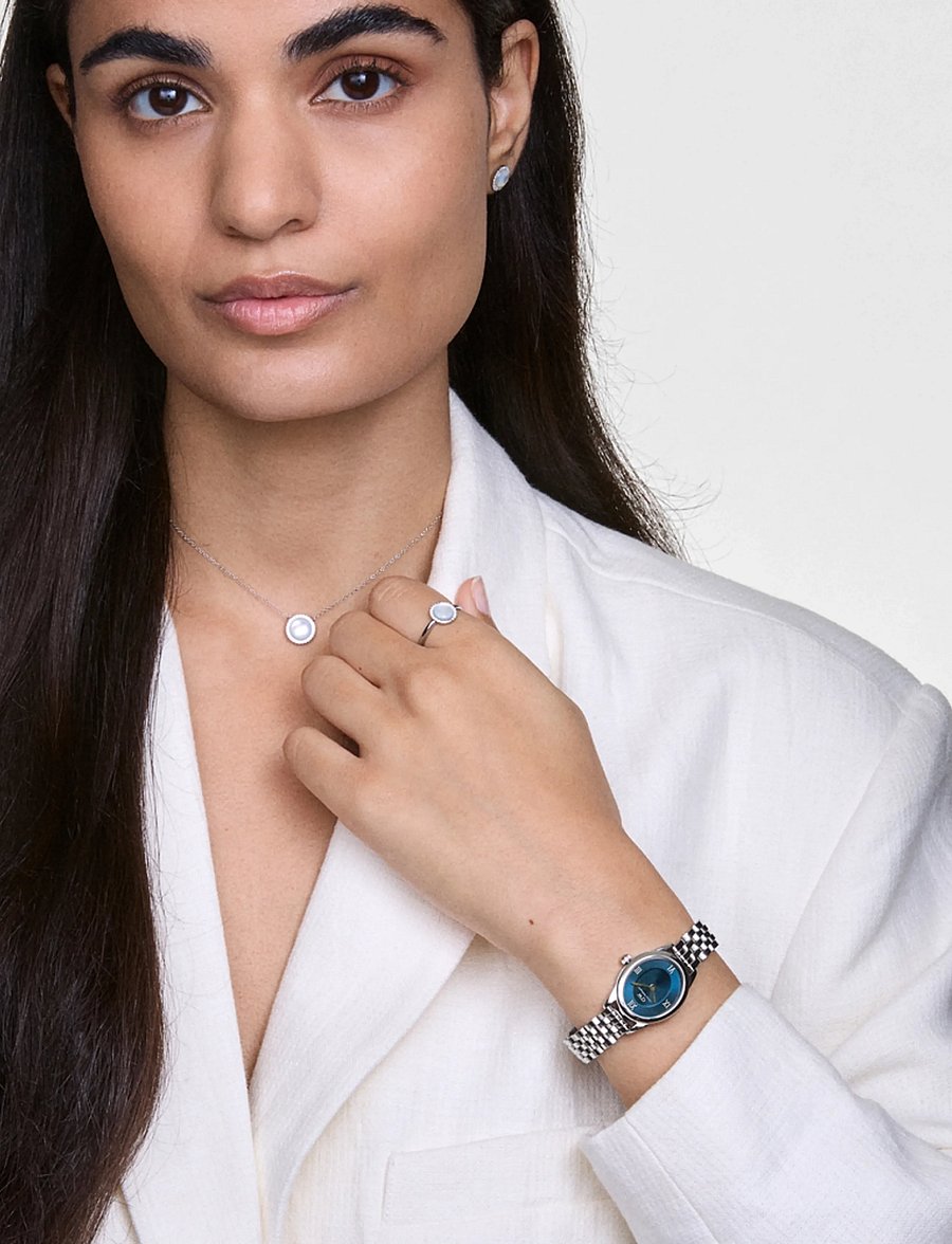 Daniel Wellington - Ophelia Mini 22x25.5 Beans Link Arctic S - analoge ure - silver - 0