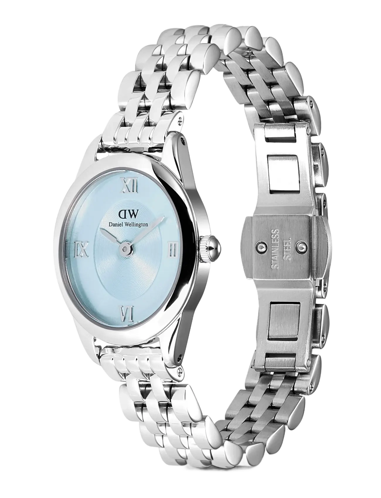 Daniel Wellington - Ophelia Mini 22x25.5 Beans Link Ice Blue S - analoge ure - silver - 2