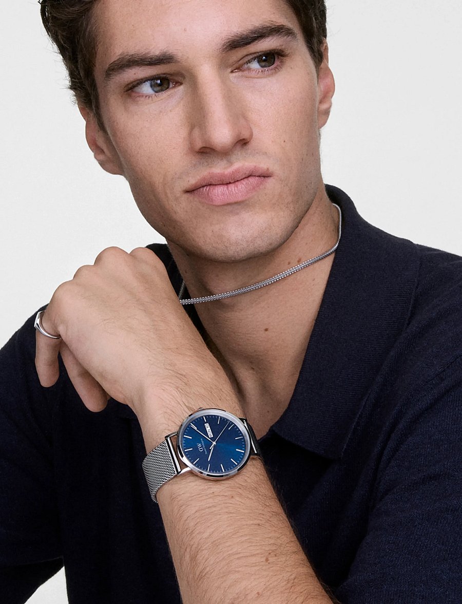 Daniel Wellington - Classic 40 Day Display Sterling Arctic S - analoge uhren - silver - 0