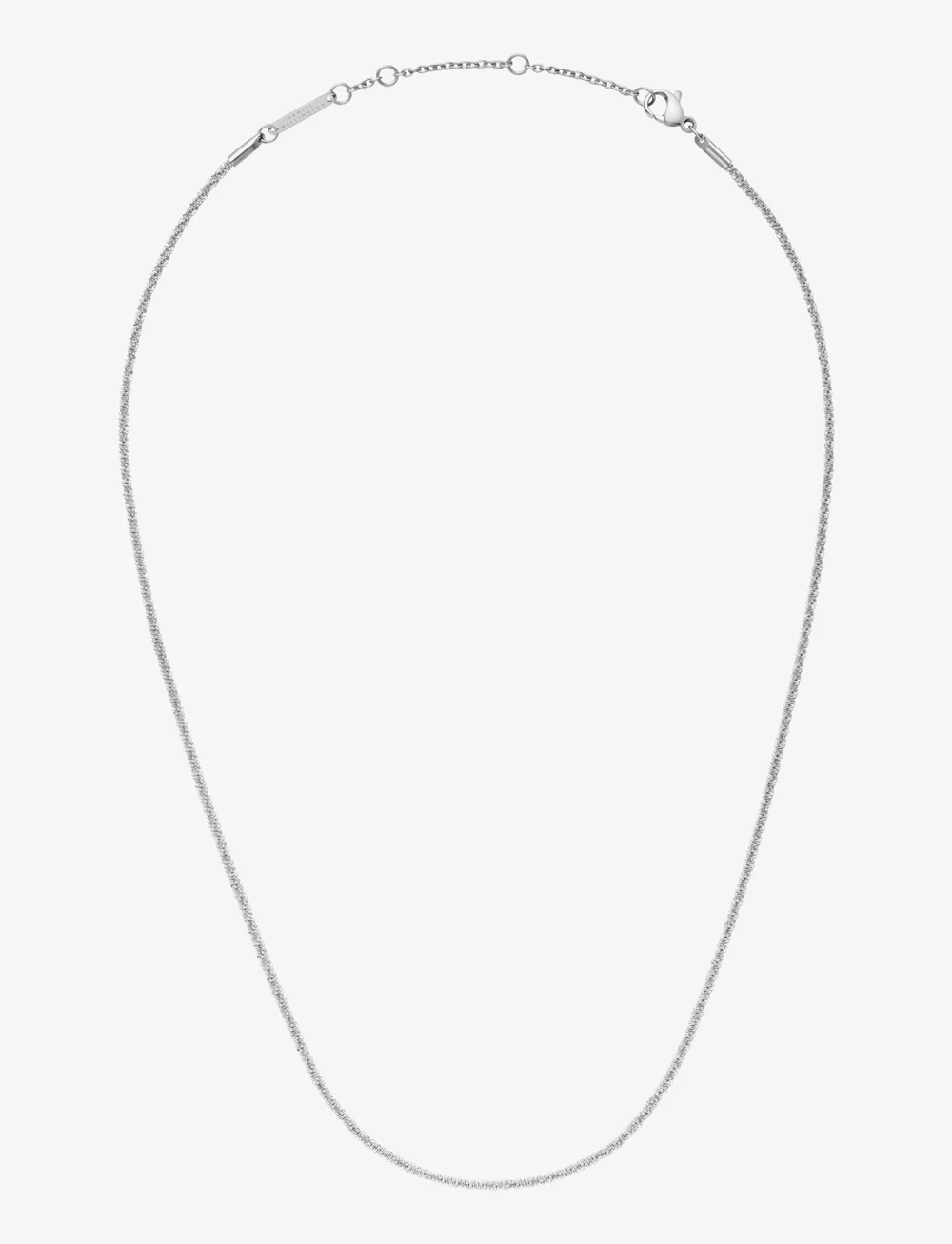 Daniel Wellington - Elan Twisted Chain Necklace Long S - naszyjniki łańcuszkowe - silver - 0