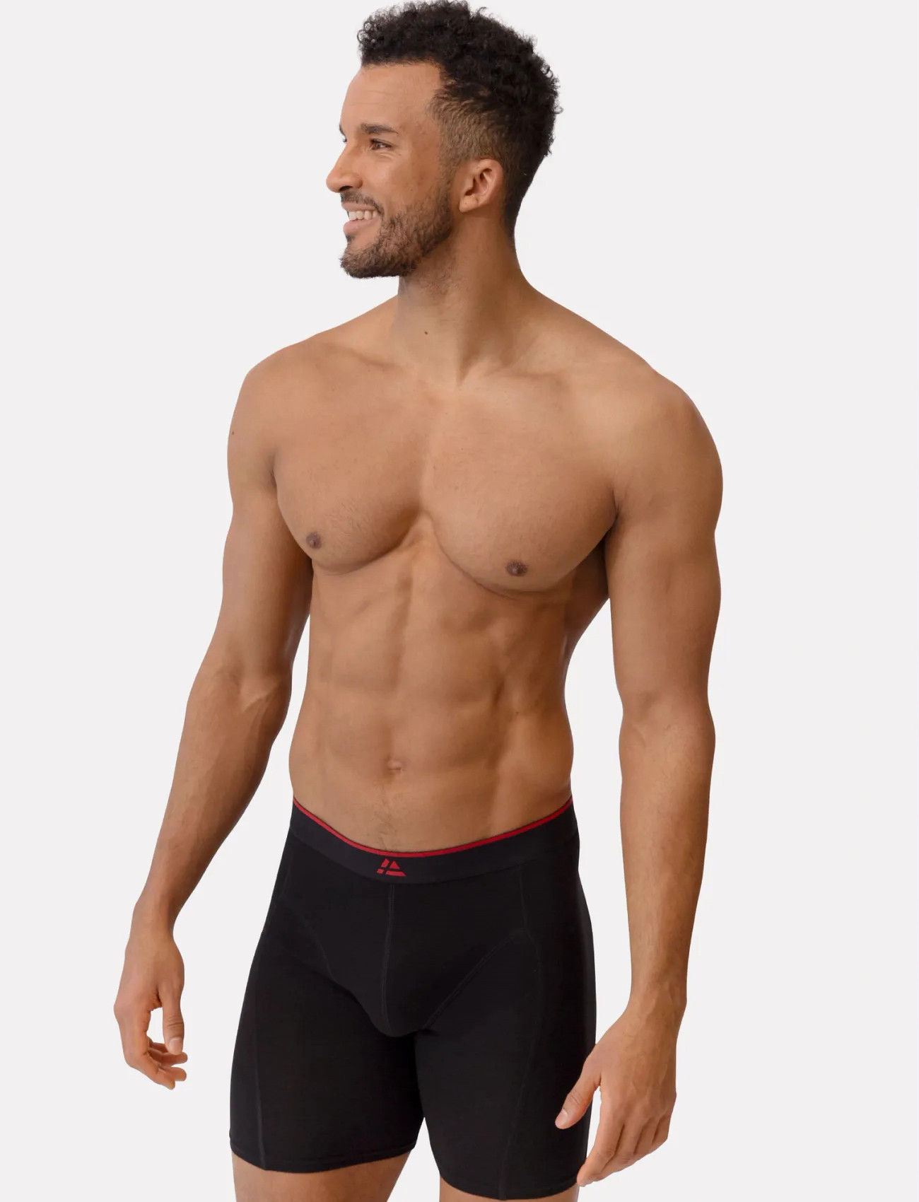 Danish Endurance Bamboo Extra Long Trunks (Men) 6-Pack - Black - M
