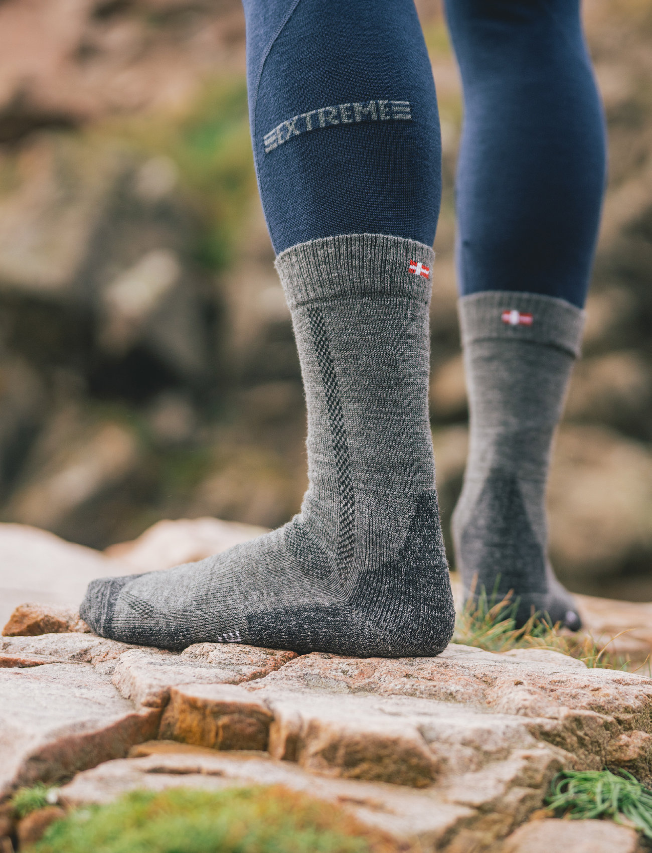Danish Endurance Classic Hiking Crew Socks 3-Pack - - 35-38 1