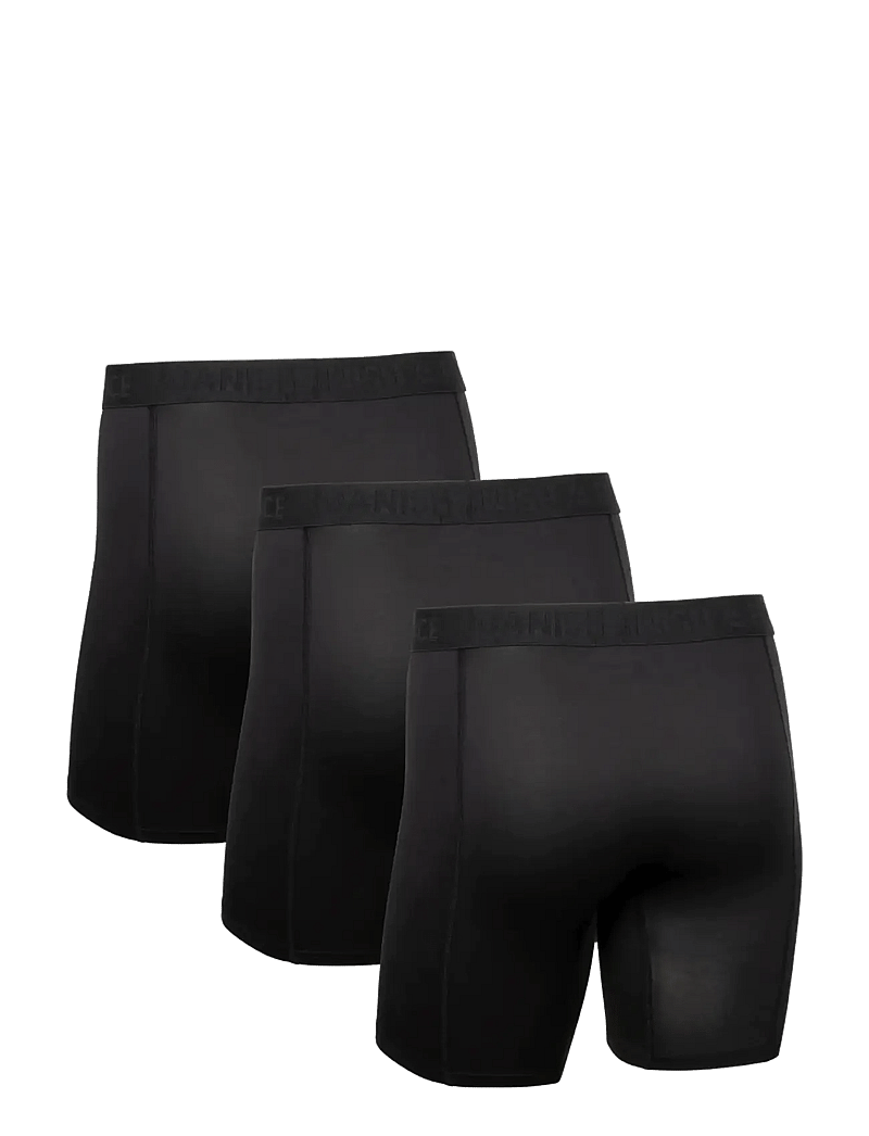 Danish Endurance - Sports Extra Long Trunks (Men) 3-pack - boxerkalsonger - black - 2